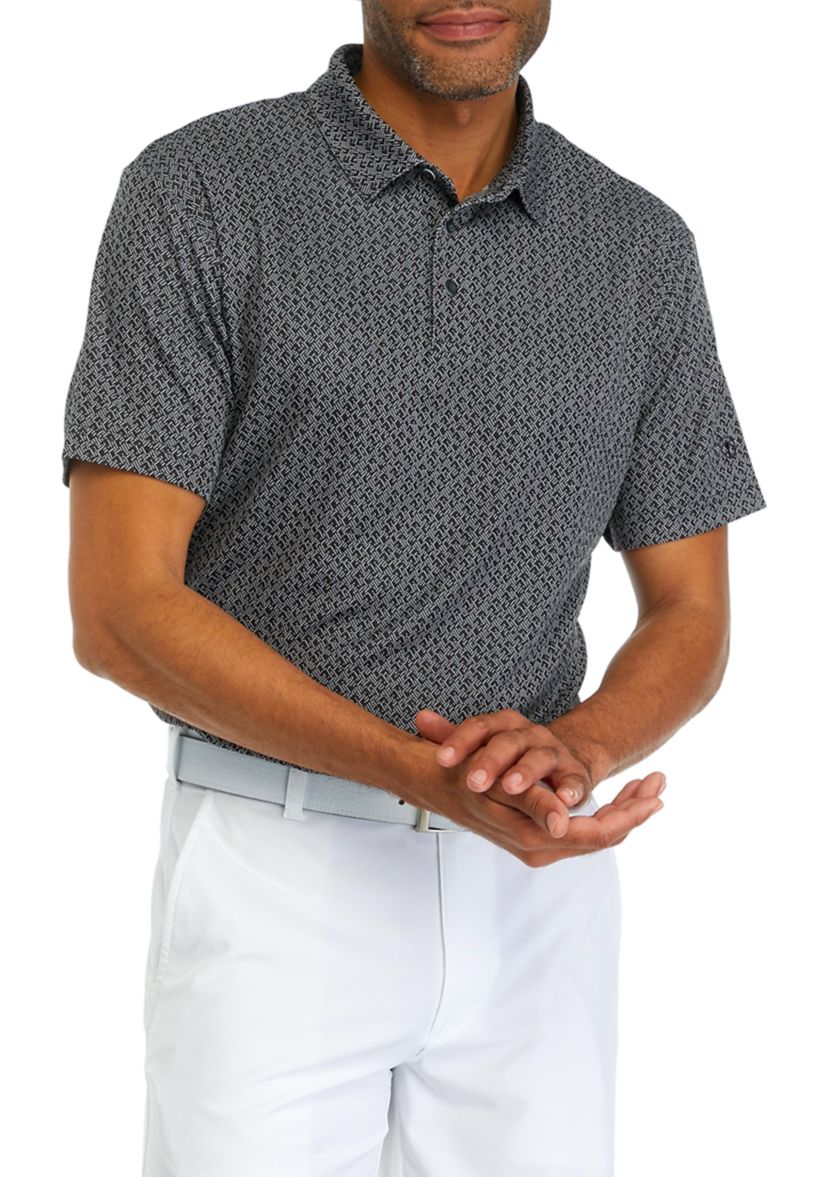 Mens Jaquard Printed Polo Shirt
