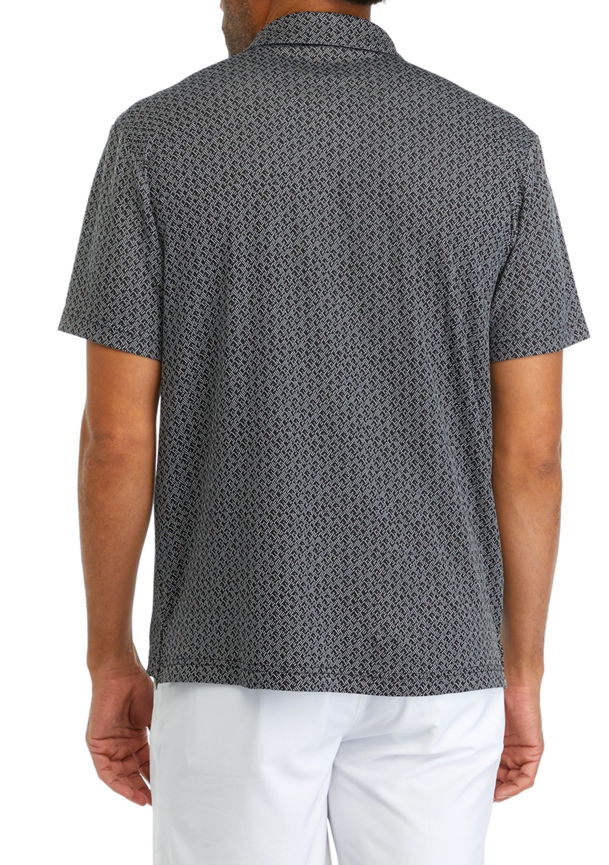 Mens Jaquard Printed Polo Shirt
