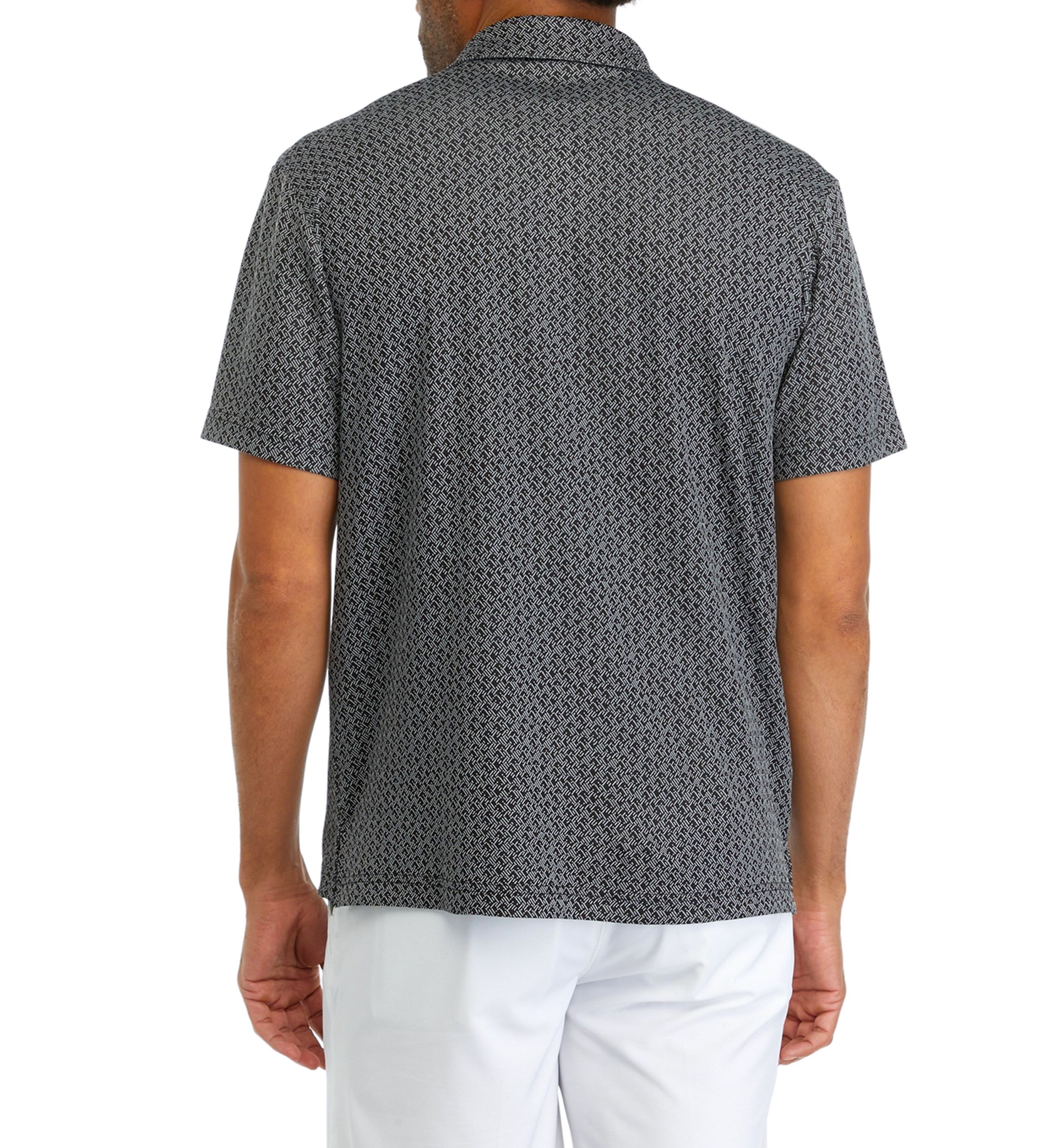 Mens Jaquard Printed Polo Shirt