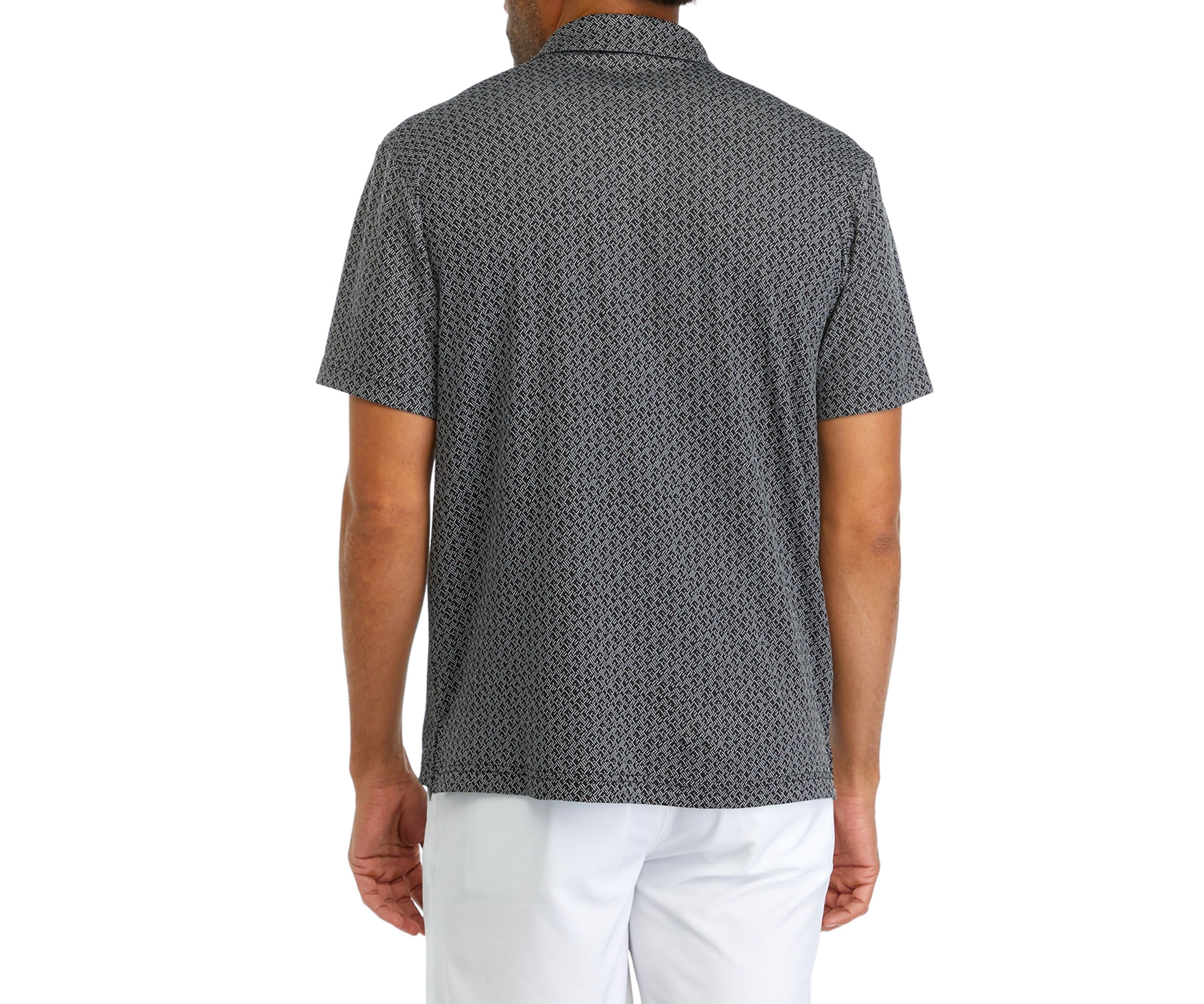Mens Jaquard Printed Polo Shirt