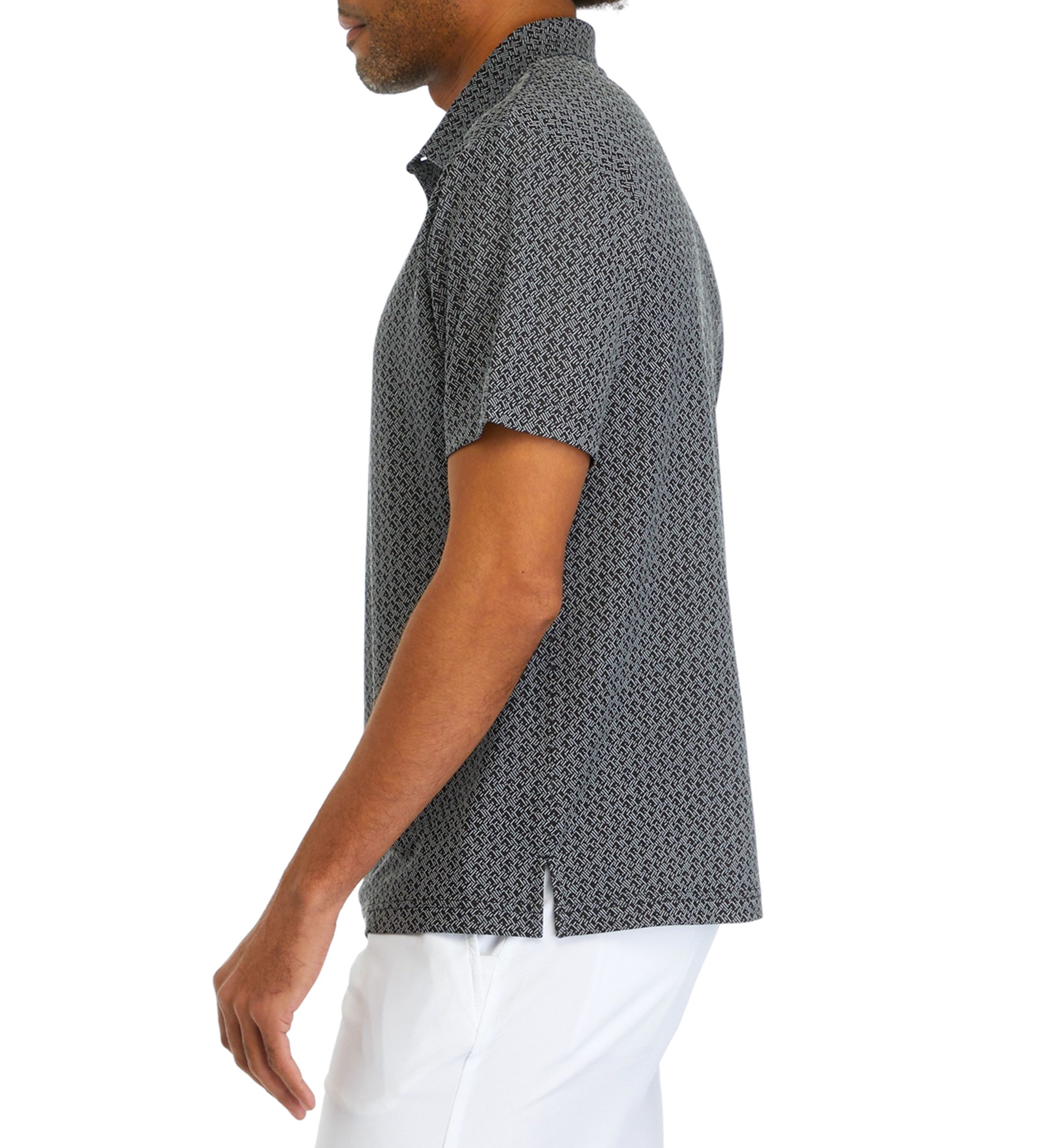 Mens Jaquard Printed Polo Shirt
