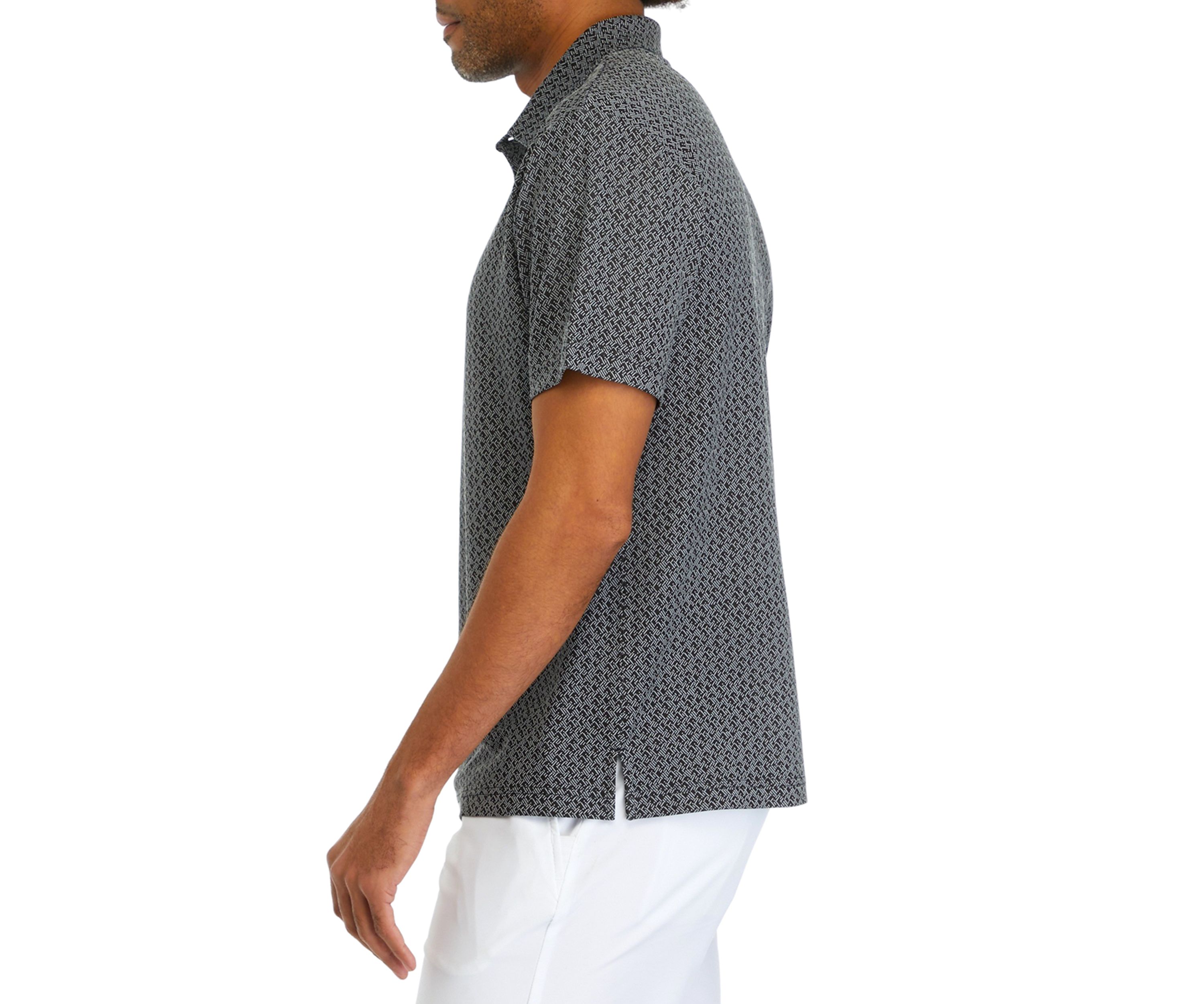 Mens Jaquard Printed Polo Shirt