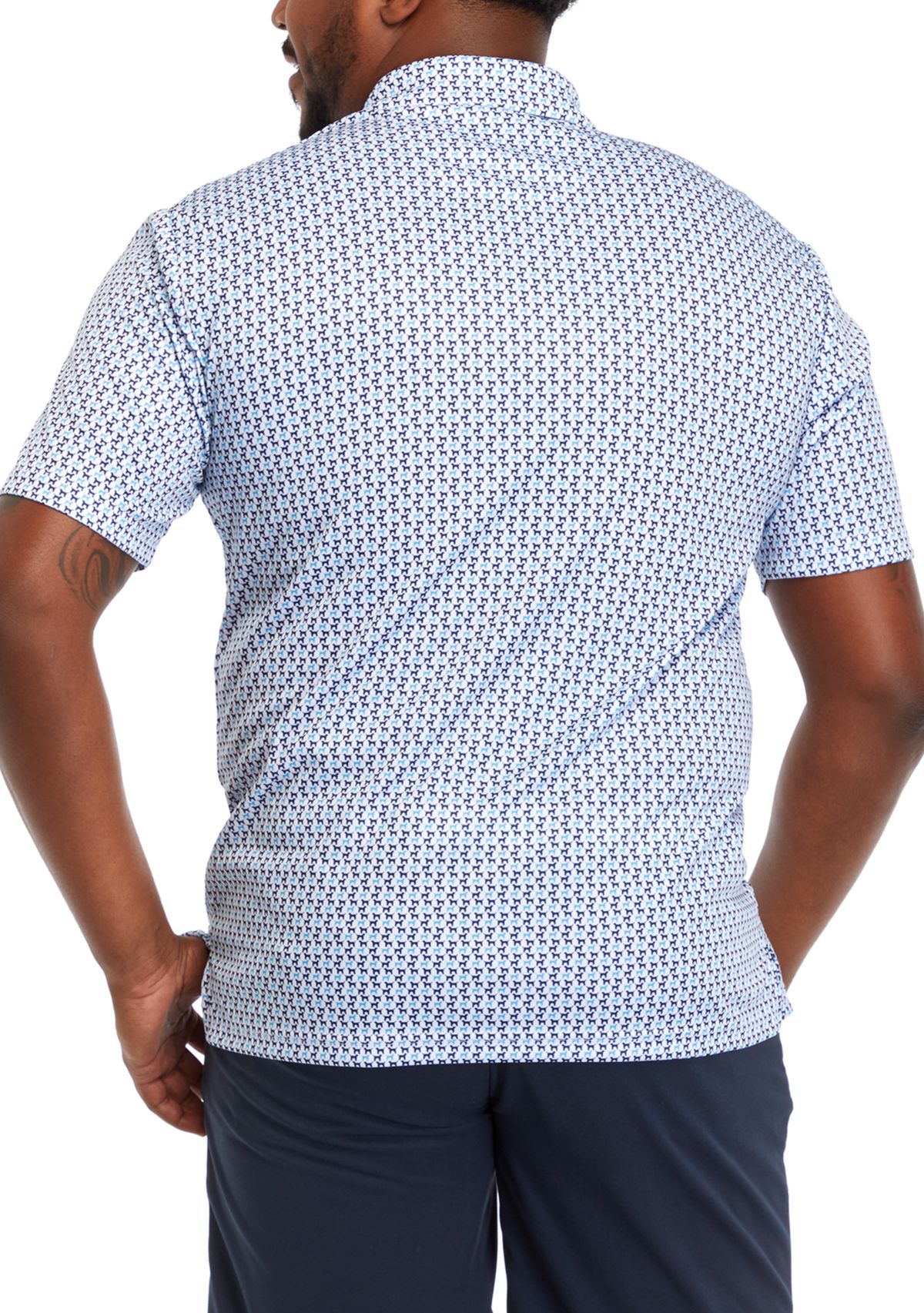 Big & Tall Short Sleeve Labrador Print Polo Shirt
