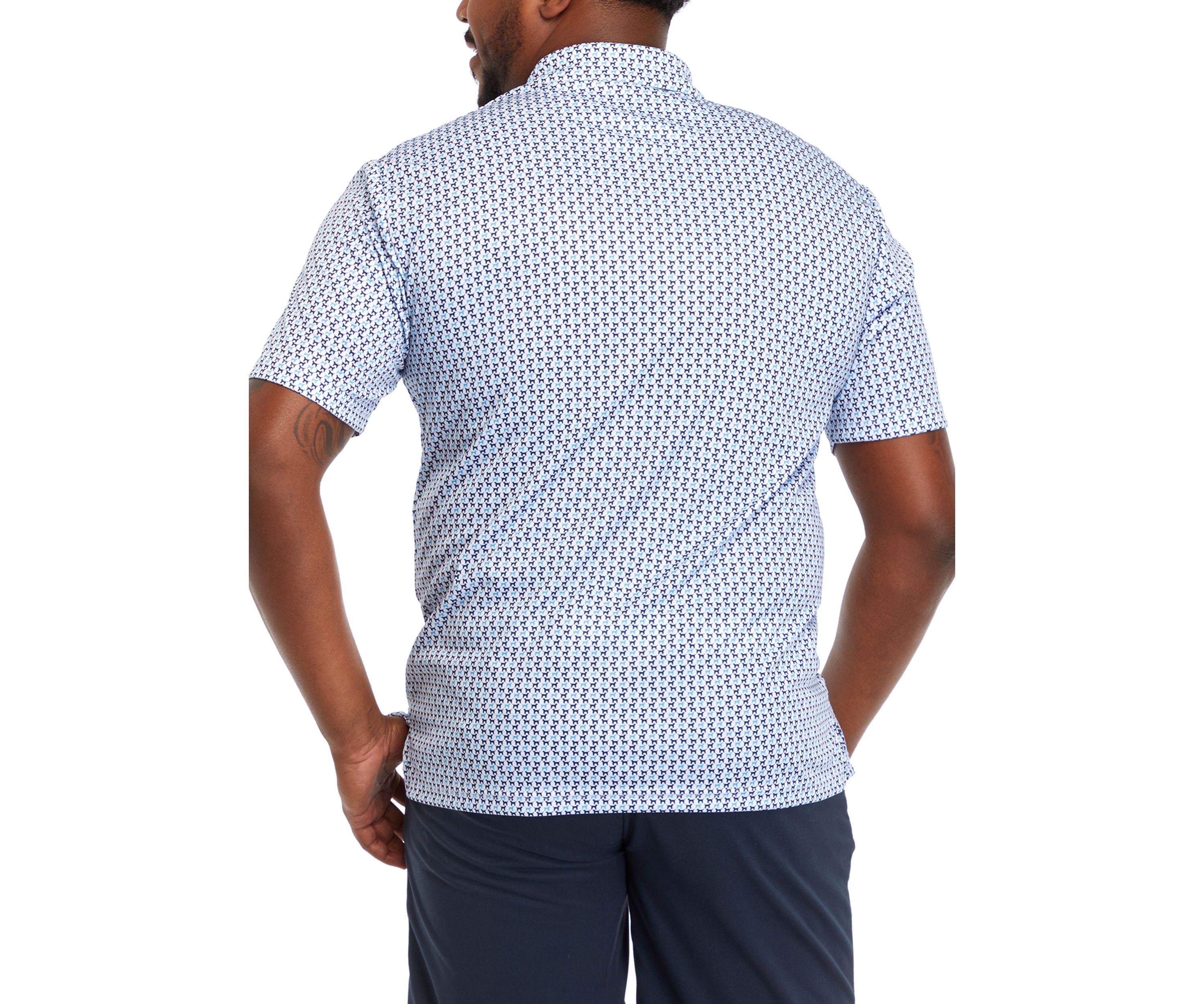 Big & Tall Short Sleeve Labrador Print Polo Shirt