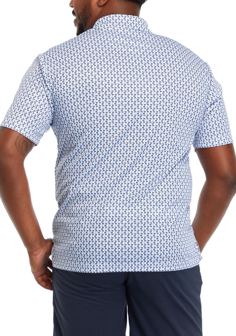 Big & Tall Short Sleeve Labrador Print Polo Shirt