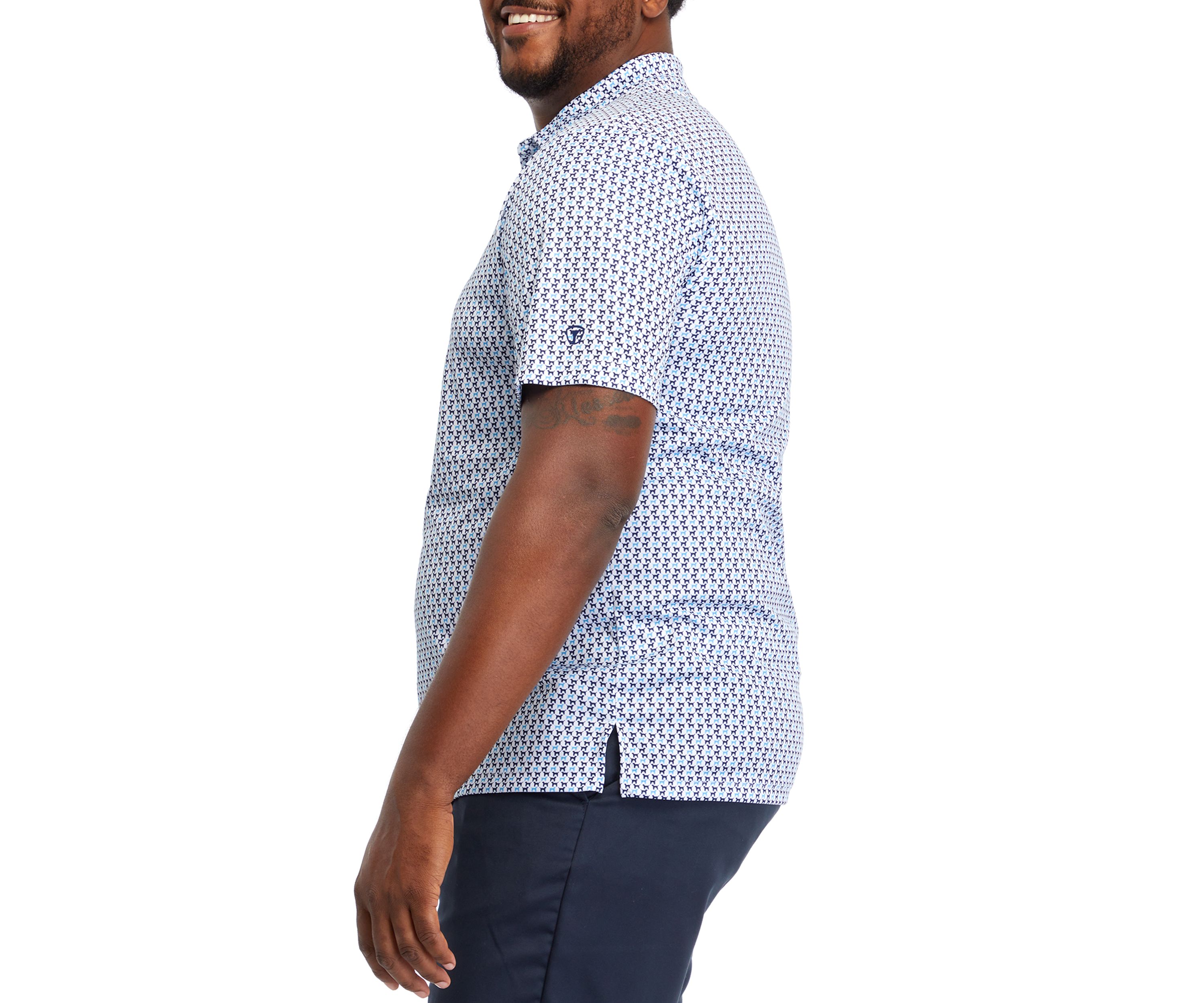 Big & Tall Short Sleeve Labrador Print Polo Shirt