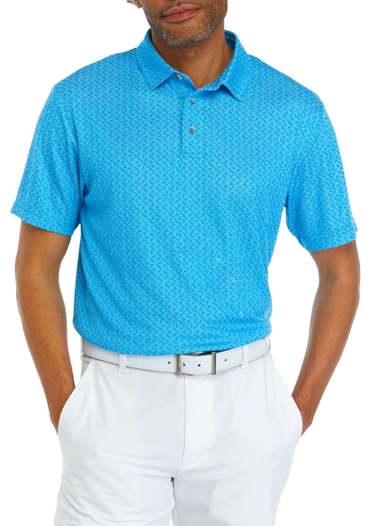 Big & Tall Jacquard Printed Polo Shirt