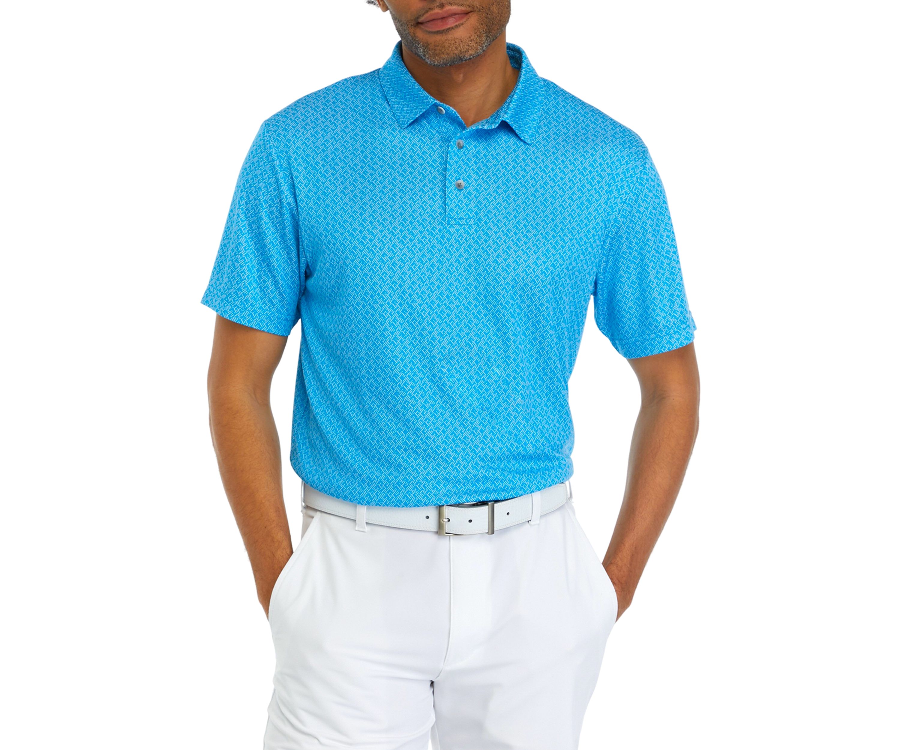 Big & Tall Jacquard Printed Polo Shirt