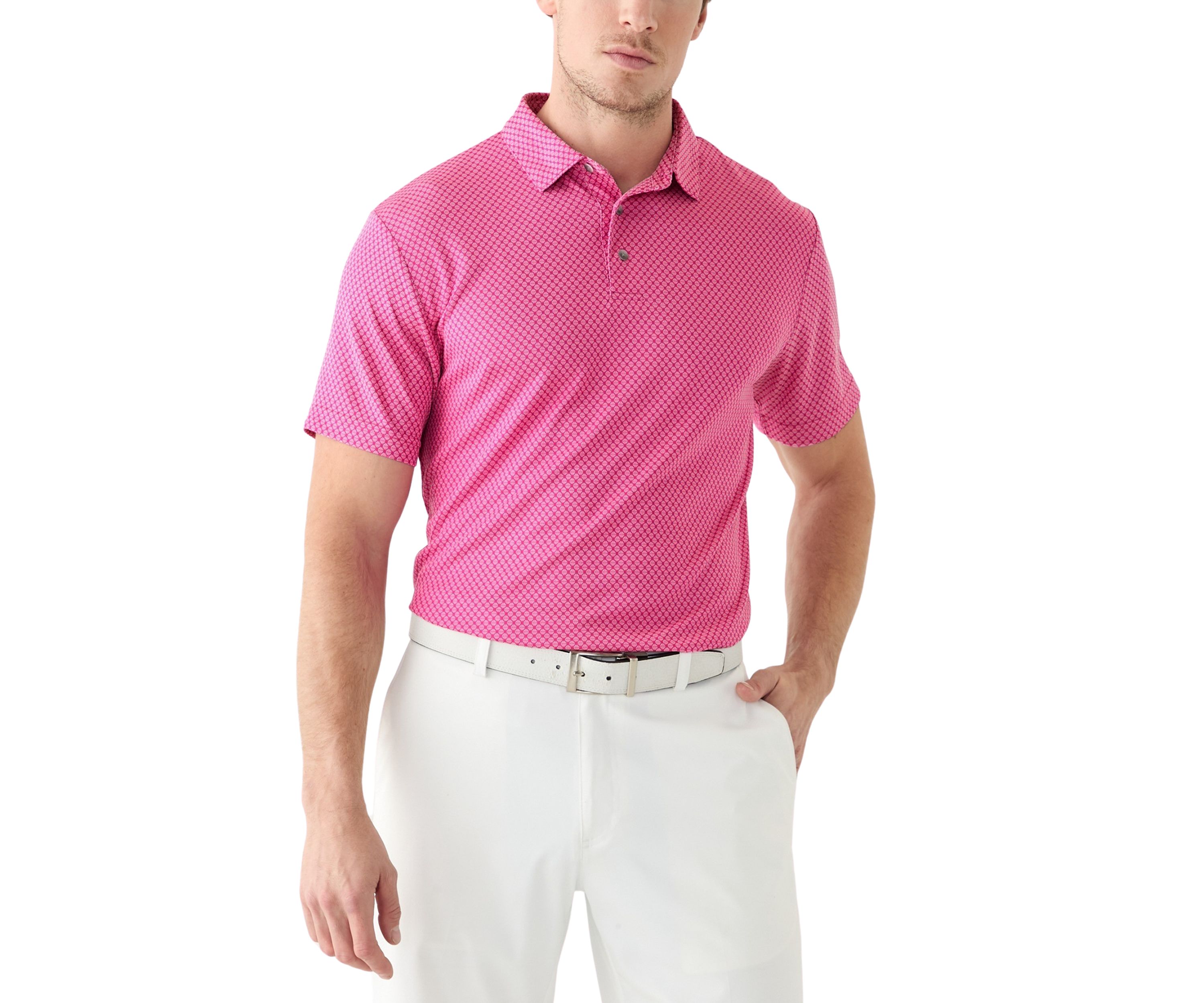 Mens Jacquard Polo Shirt