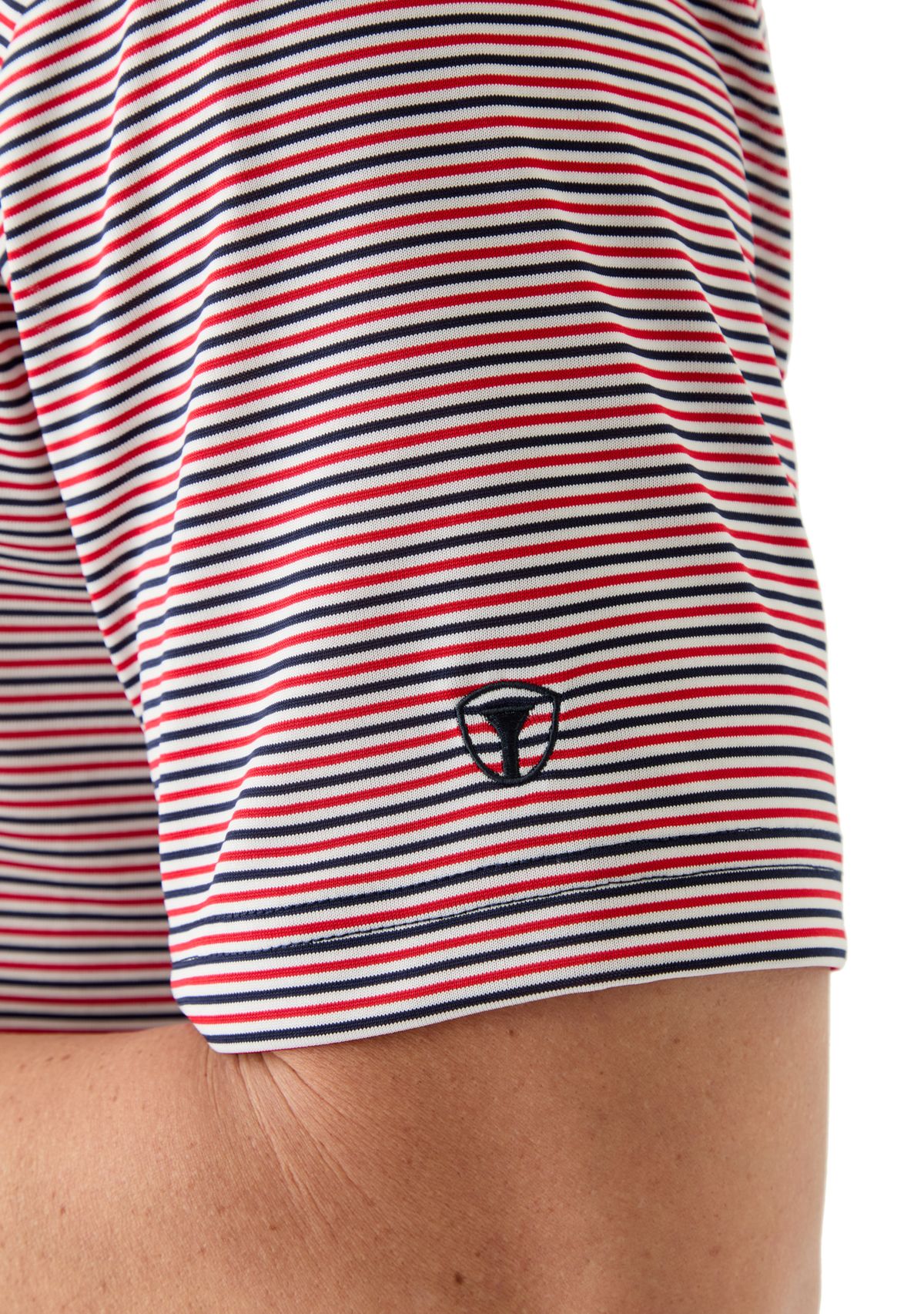 Mens Americana Stripe Polo Shirt