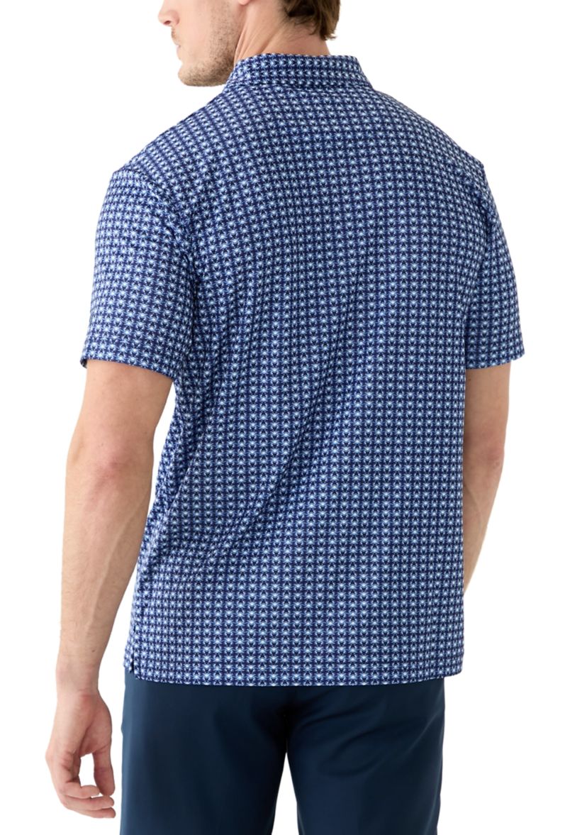 Mens Short Sleeve Regimental Crab Polo Shirt