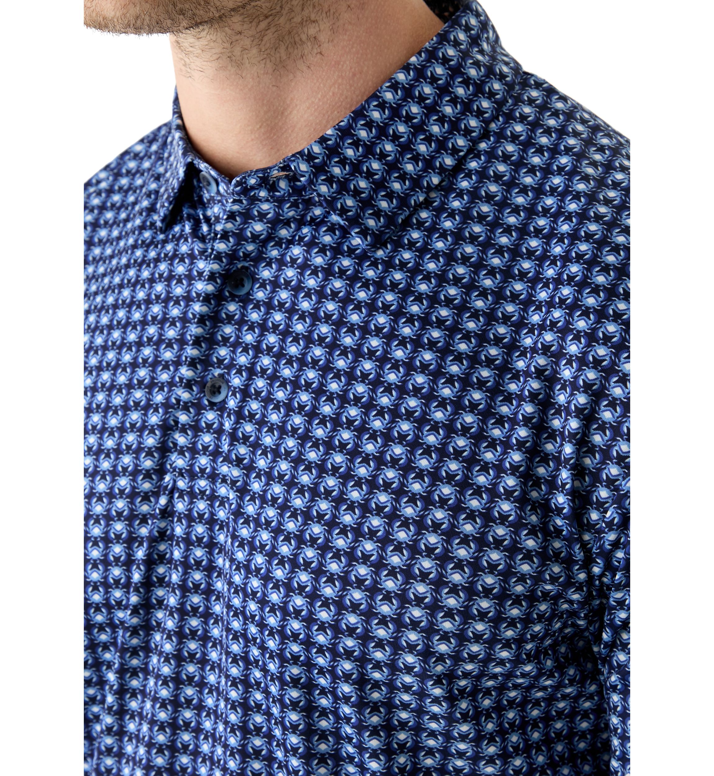 Mens Short Sleeve Regimental Crab Polo Shirt