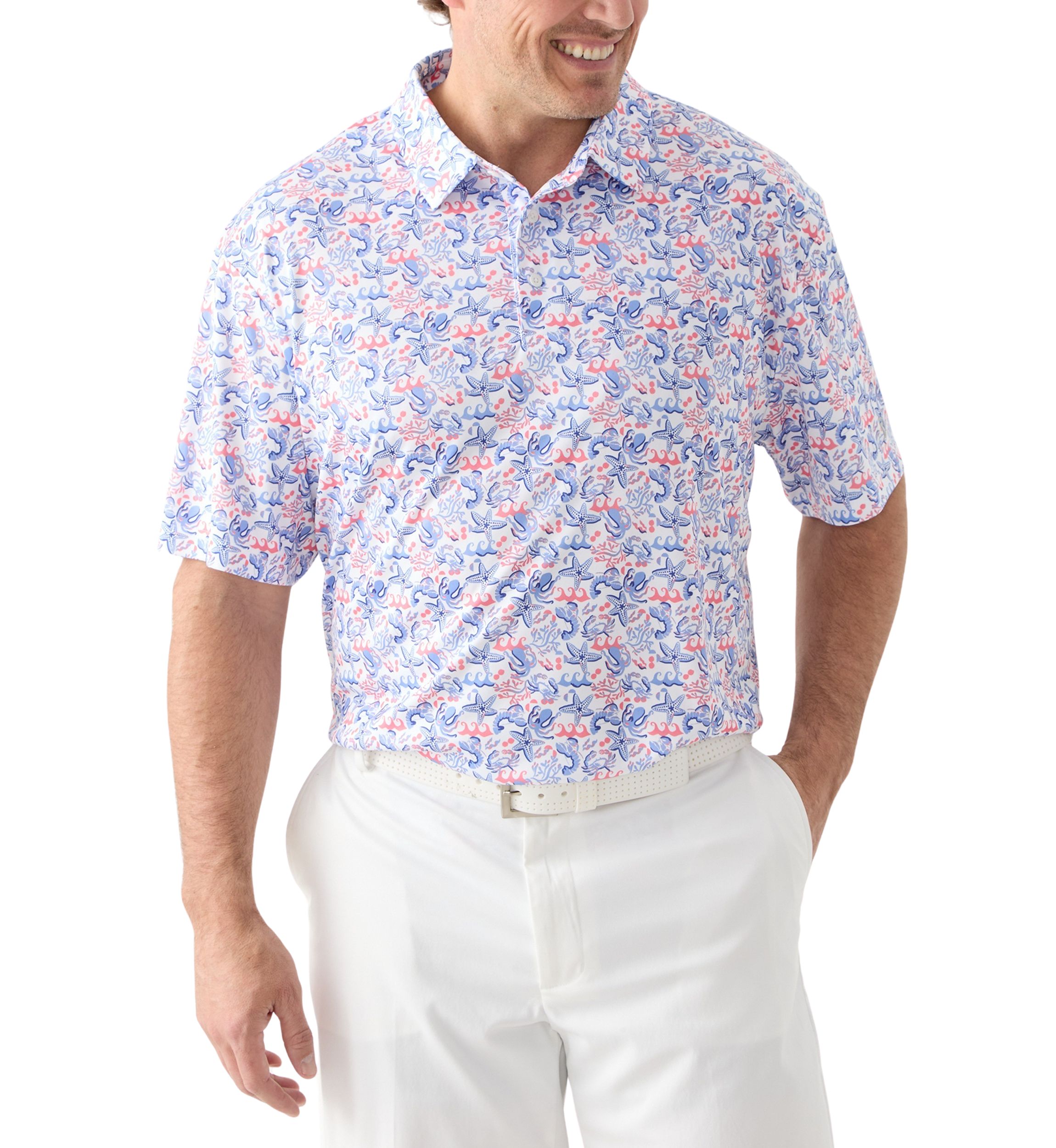 Big & Tall Deep Sea Conversational Shirt