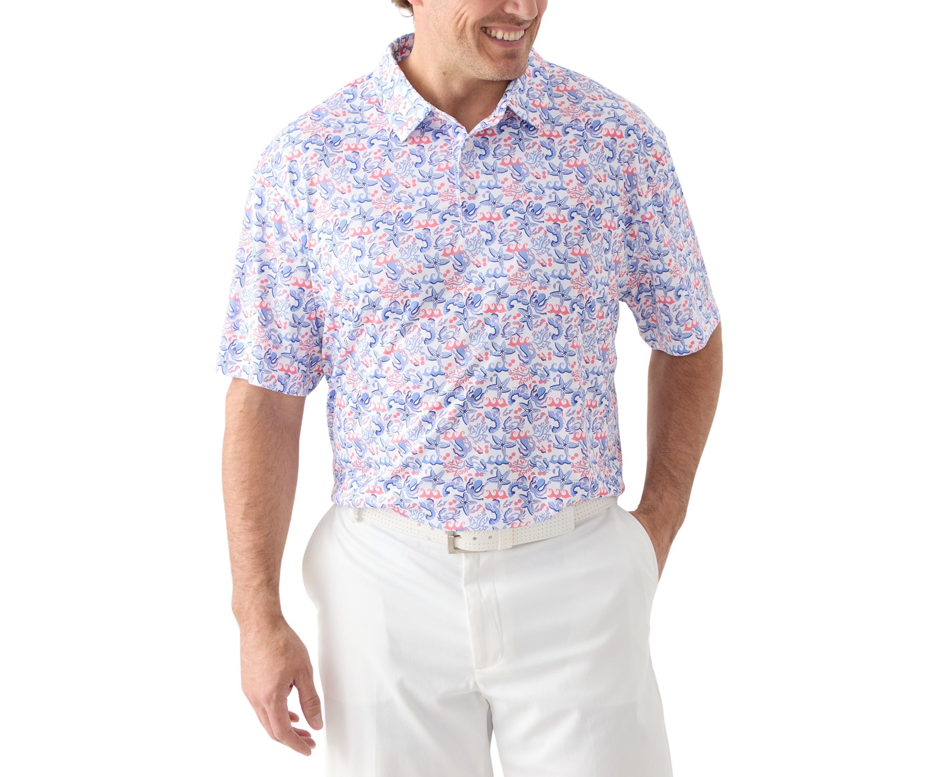 Big & Tall Deep Sea Conversational Shirt