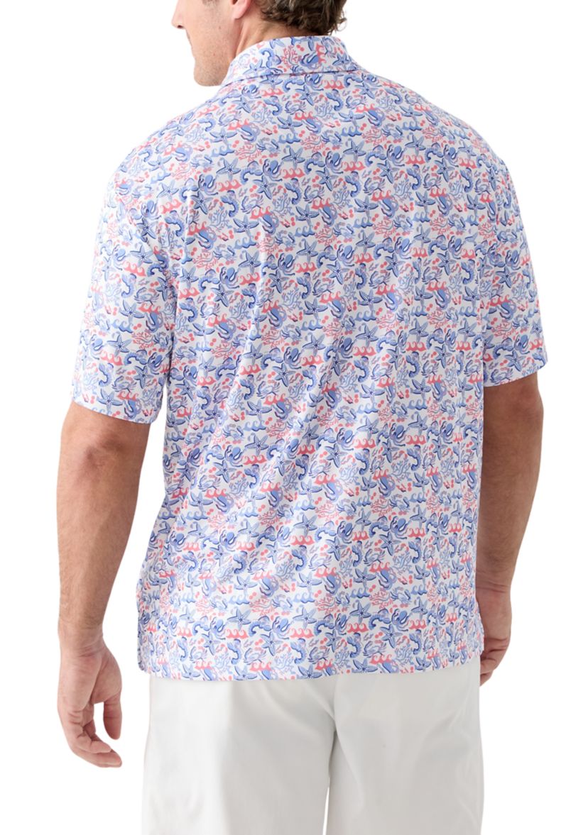 Big & Tall Deep Sea Conversational Shirt