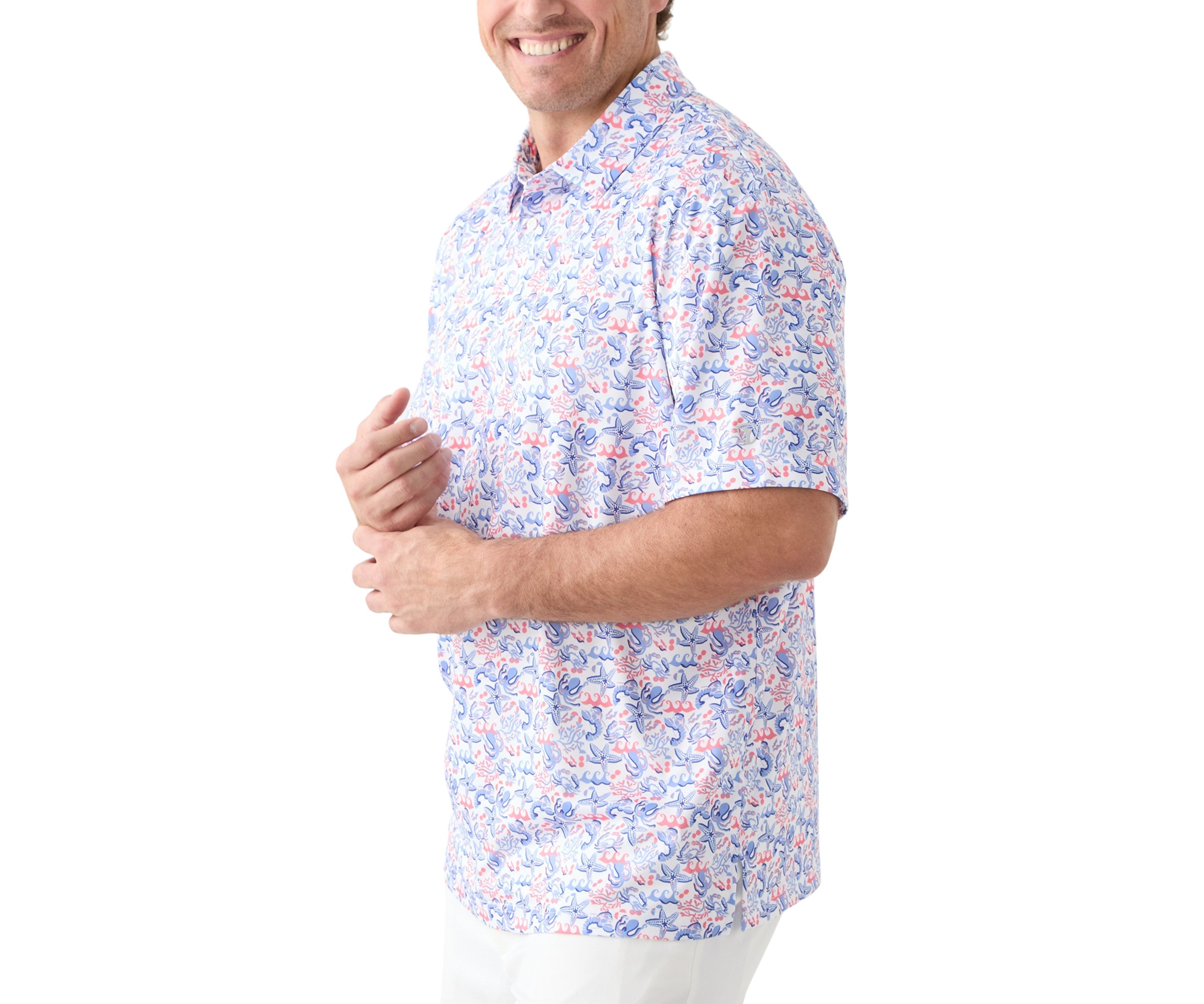 Big & Tall Deep Sea Conversational Shirt