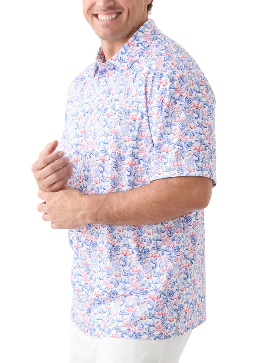 Big & Tall Deep Sea Conversational Shirt