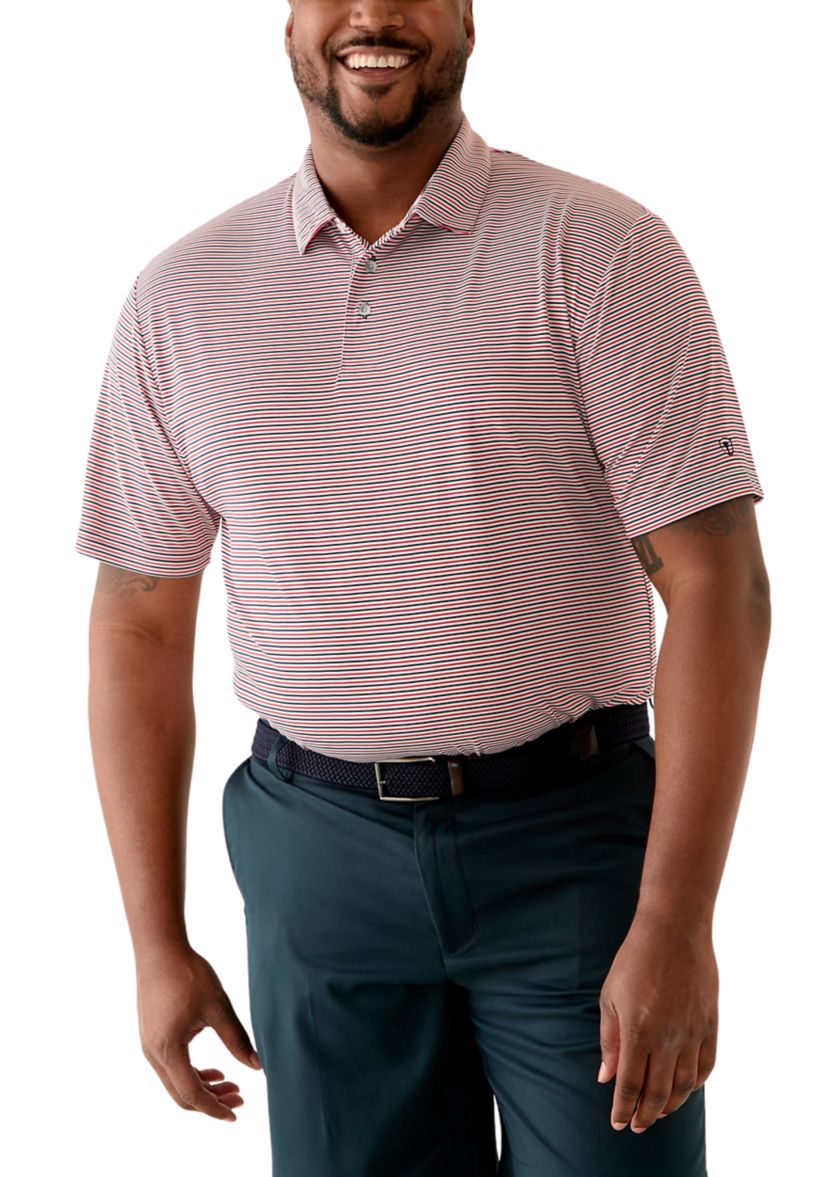Big & Tall American Stripe Polo Shirt