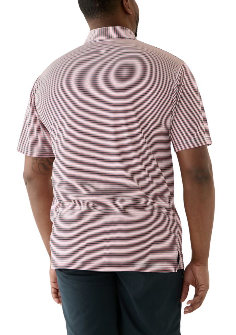 Big & Tall American Stripe Polo Shirt