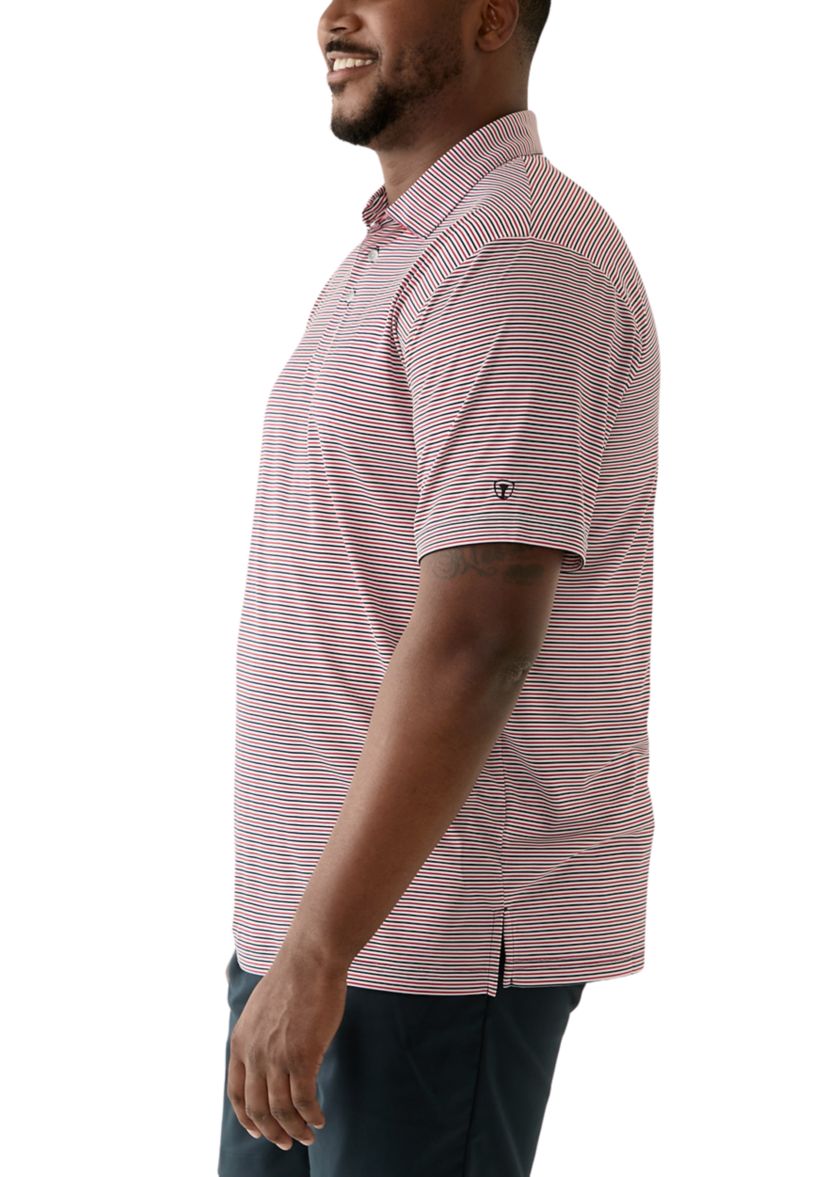 Big & Tall American Stripe Polo Shirt
