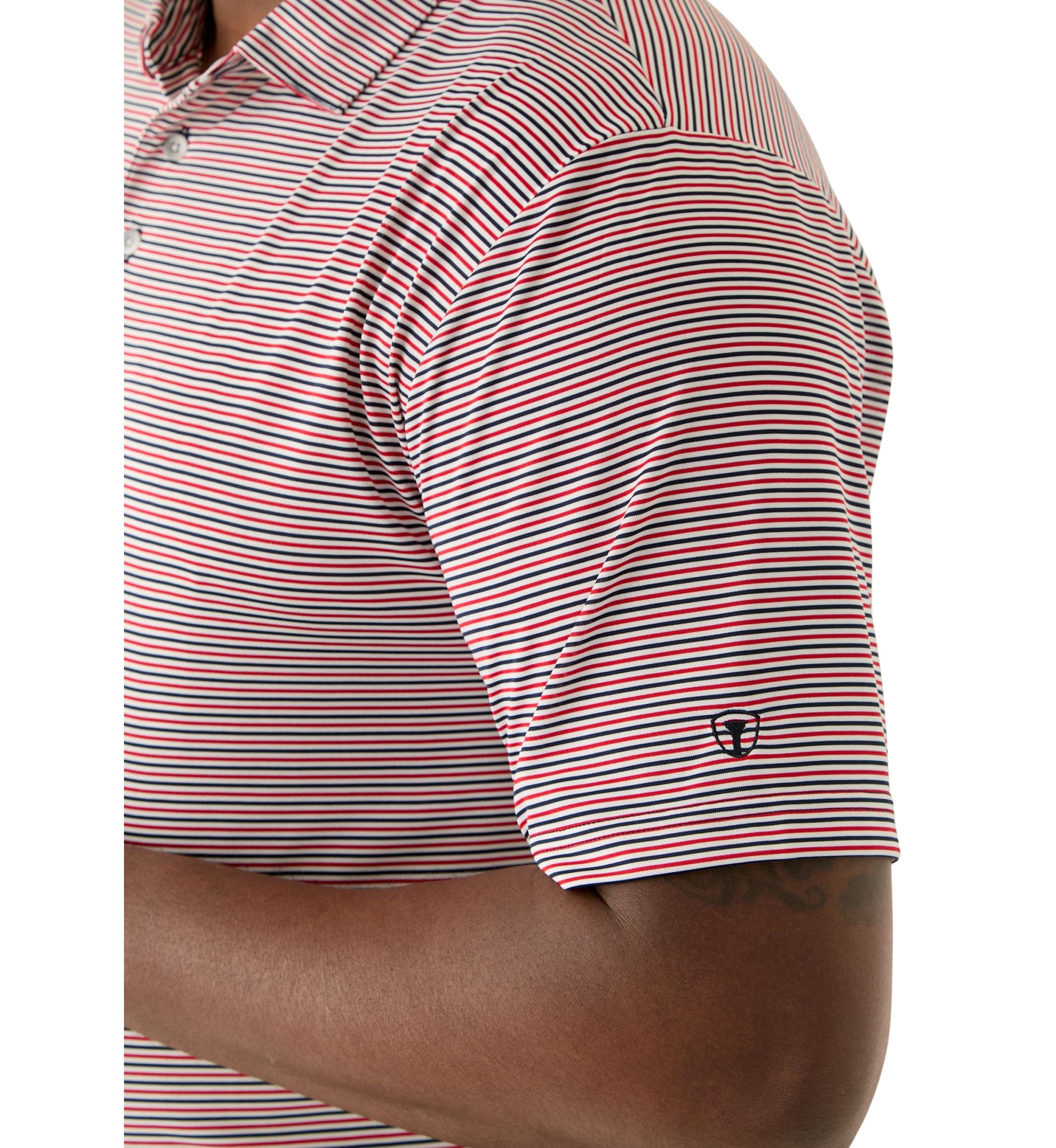 Big & Tall American Stripe Polo Shirt