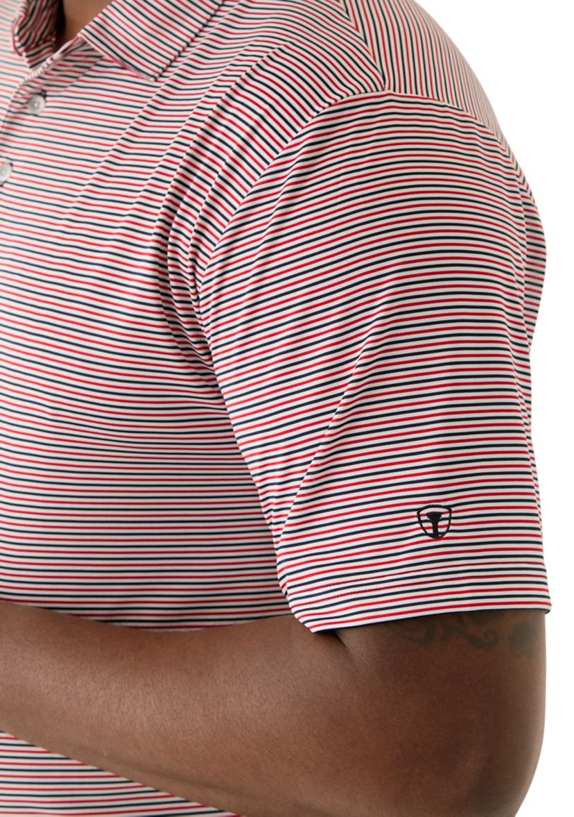 Big & Tall American Stripe Polo Shirt