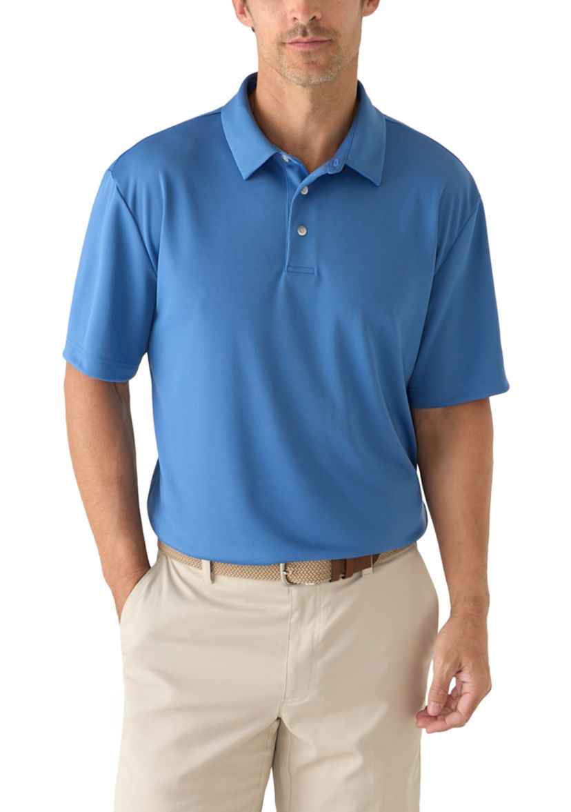 Pro Tour® Men's Short Sleeve Performance Micro Mesh Texture Polo