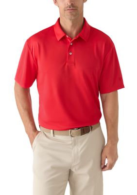 Pro Tour Men's Short Sleeve Performance Micro Mesh Texture Polo Shirt, XL