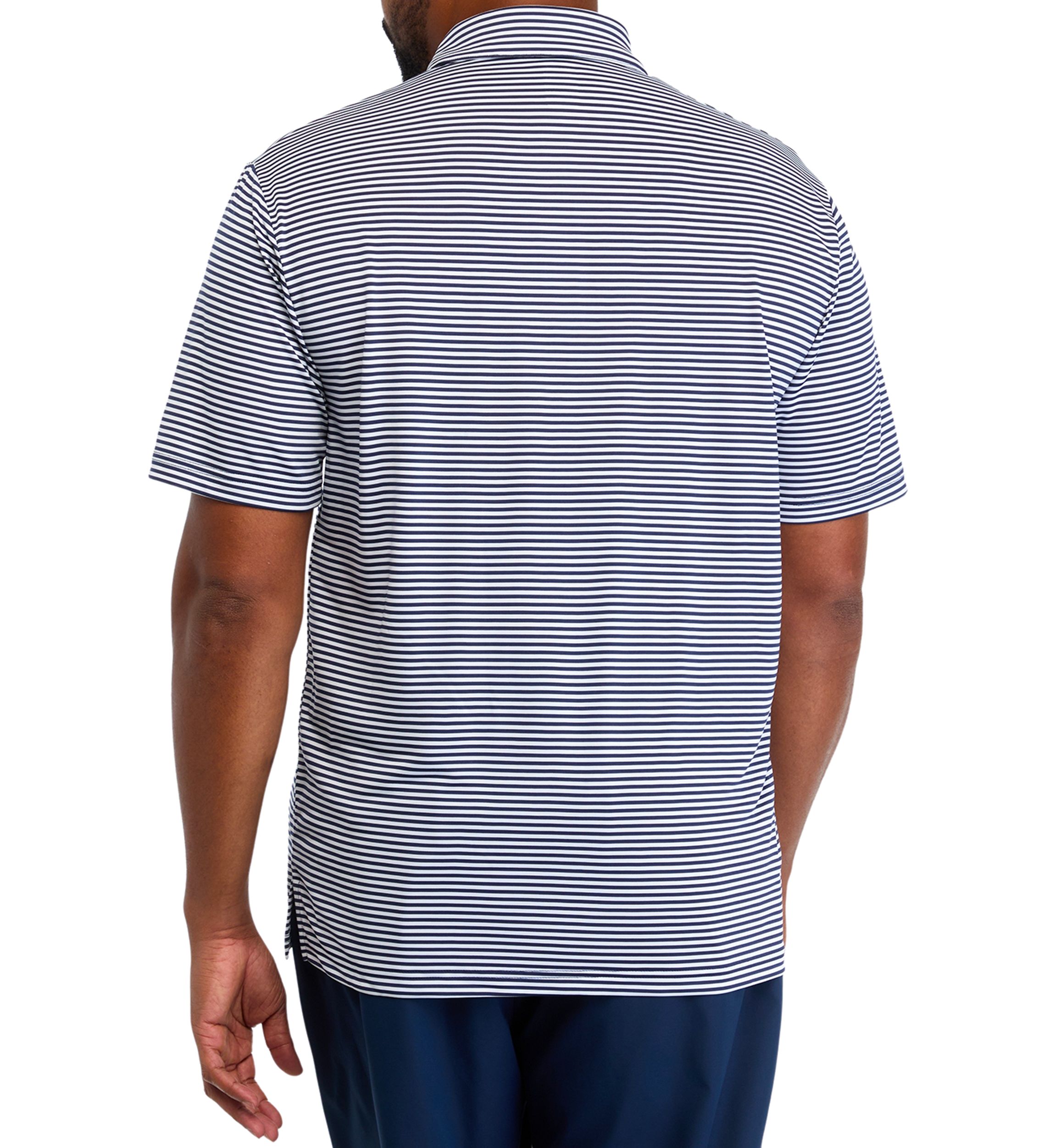 Big & Tall Short Sleeve Feeder Stripe Polo Shirt