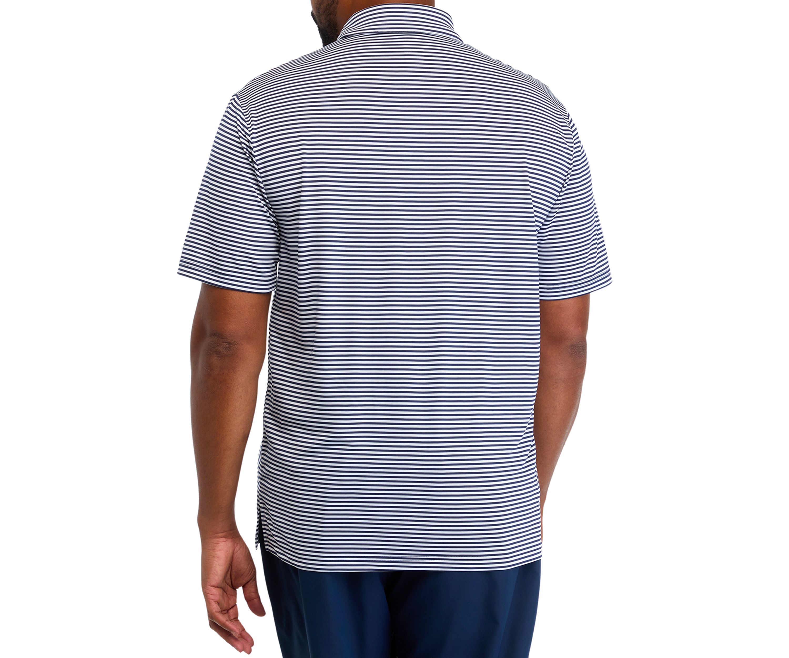 Big & Tall Short Sleeve Feeder Stripe Polo Shirt