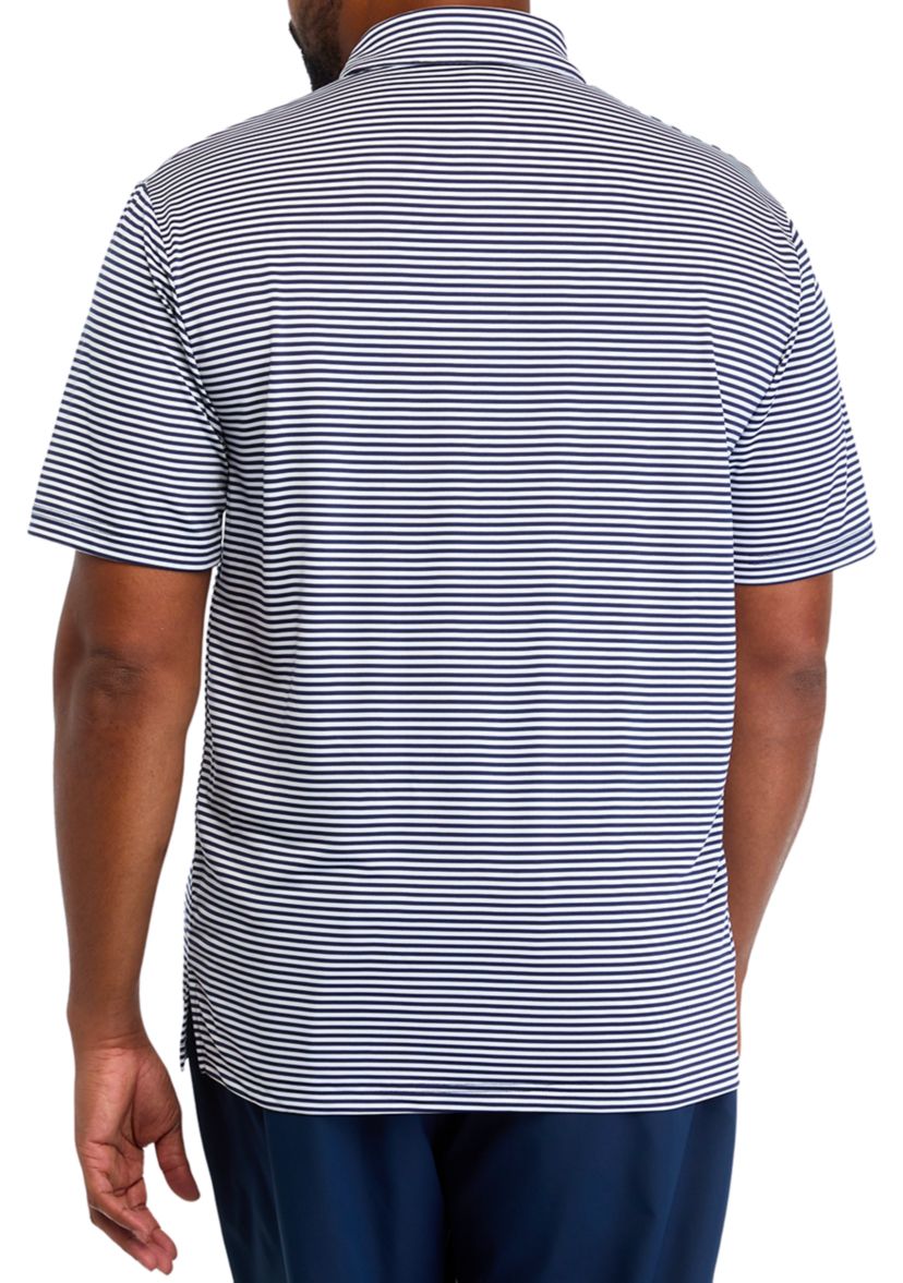 Big & Tall Short Sleeve Feeder Stripe Polo Shirt