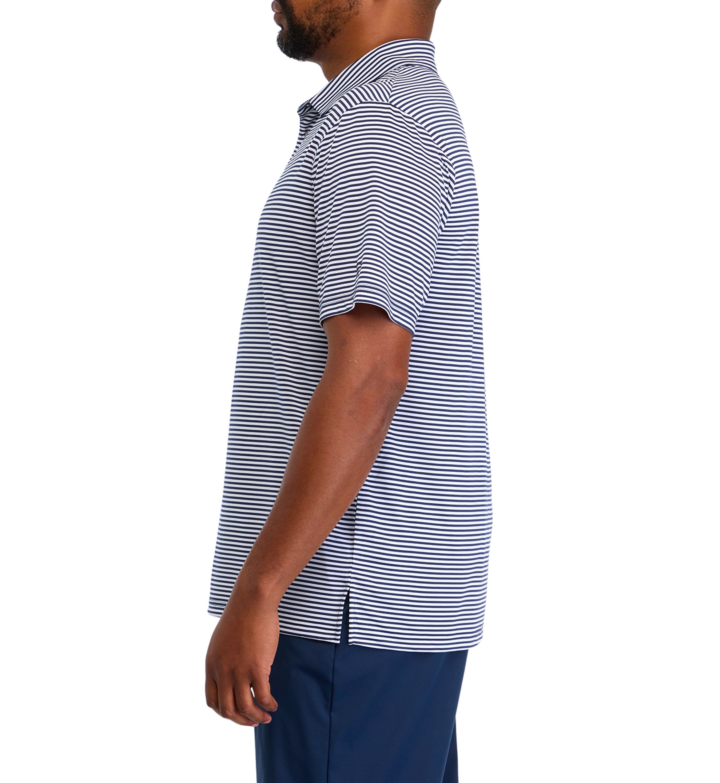 Big & Tall Short Sleeve Feeder Stripe Polo Shirt