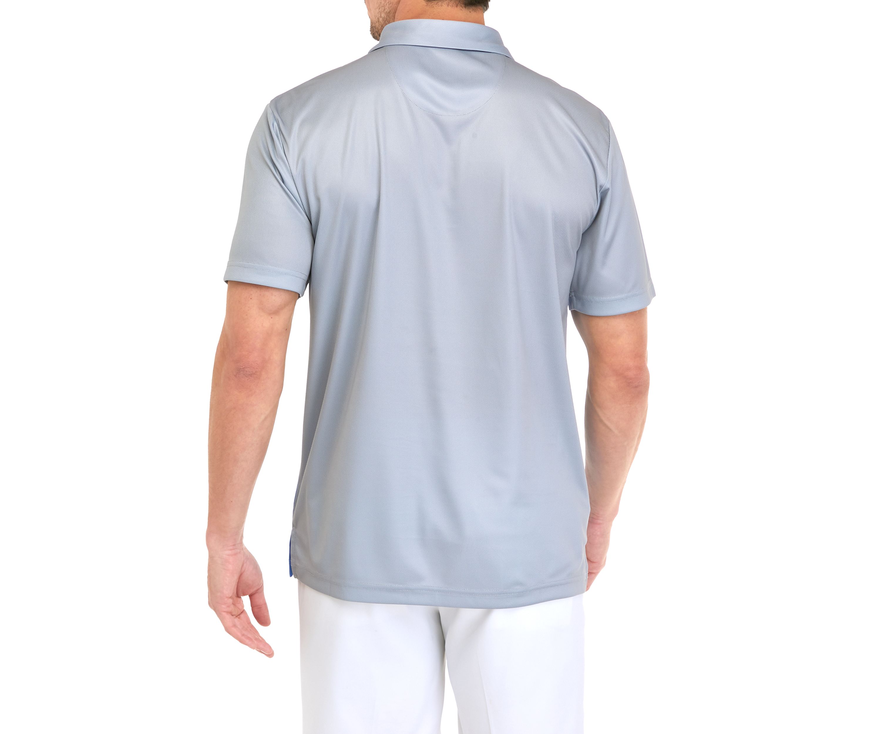 Mens Color Block Striped Polo Shirt