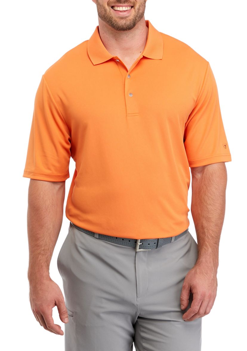 Big & Tall Short Sleeve Diamond Texture Polo Shirt