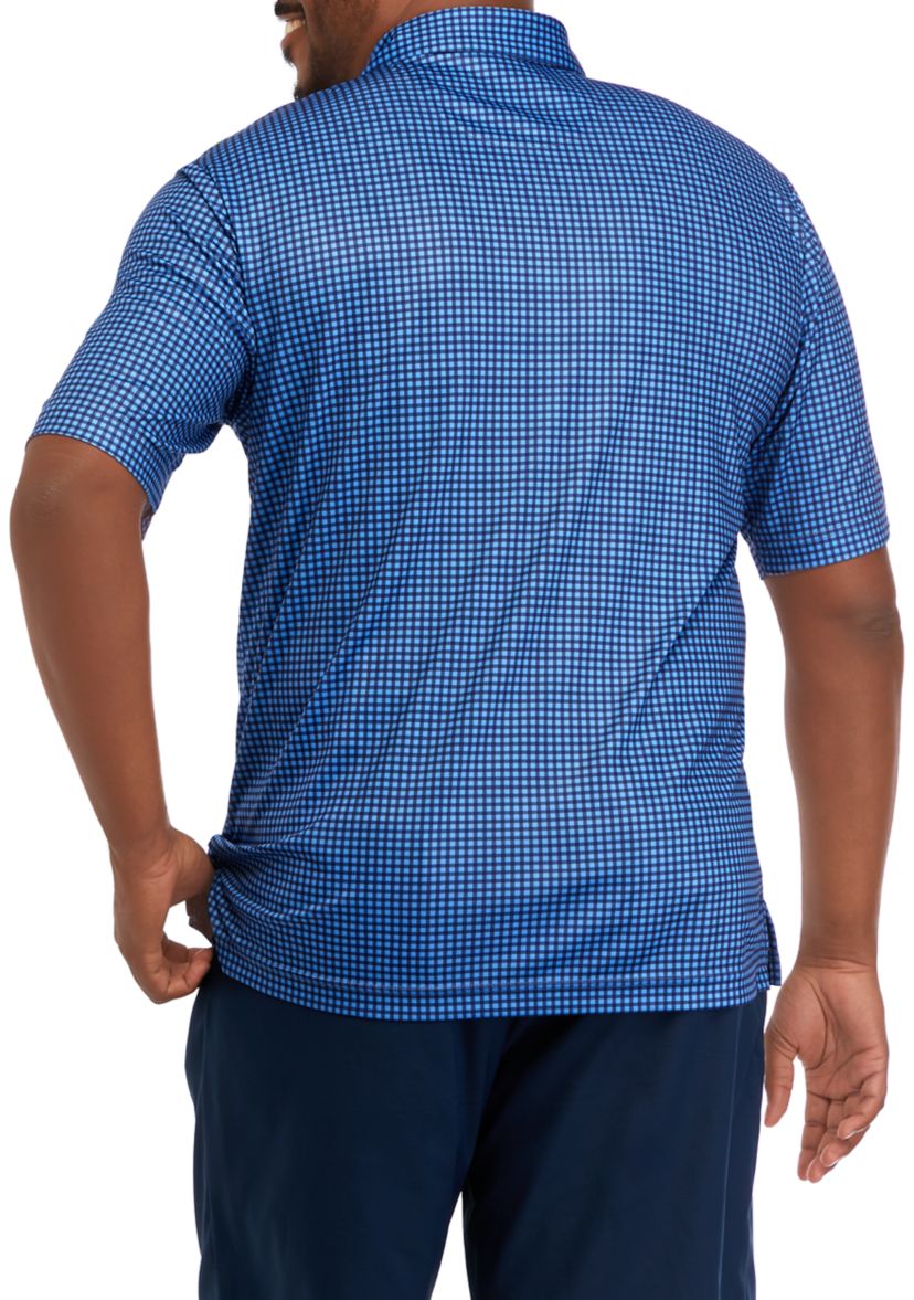 Big & Tall Short Sleeve Menswear Printed Polo Shirt