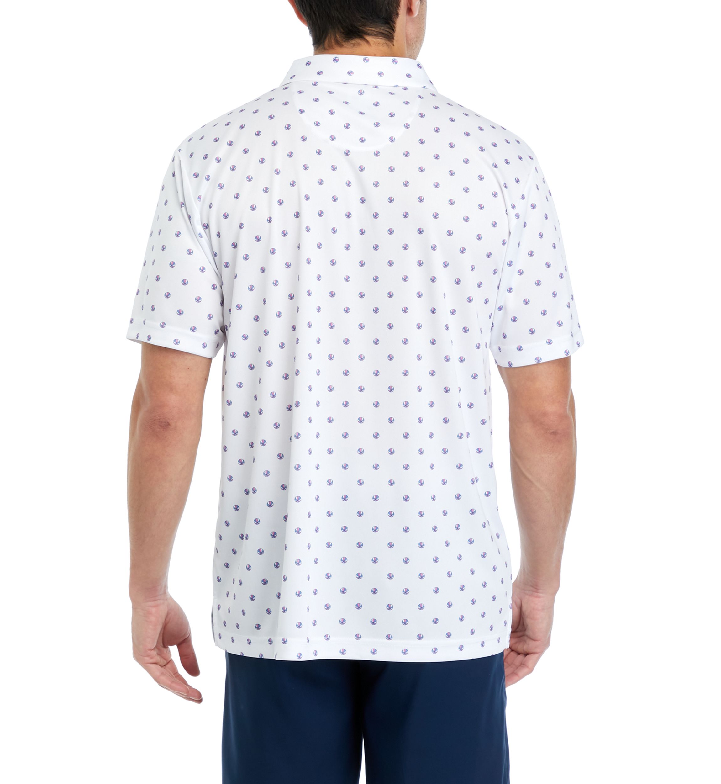 Mens Beach Ball Printed Polo Shirt