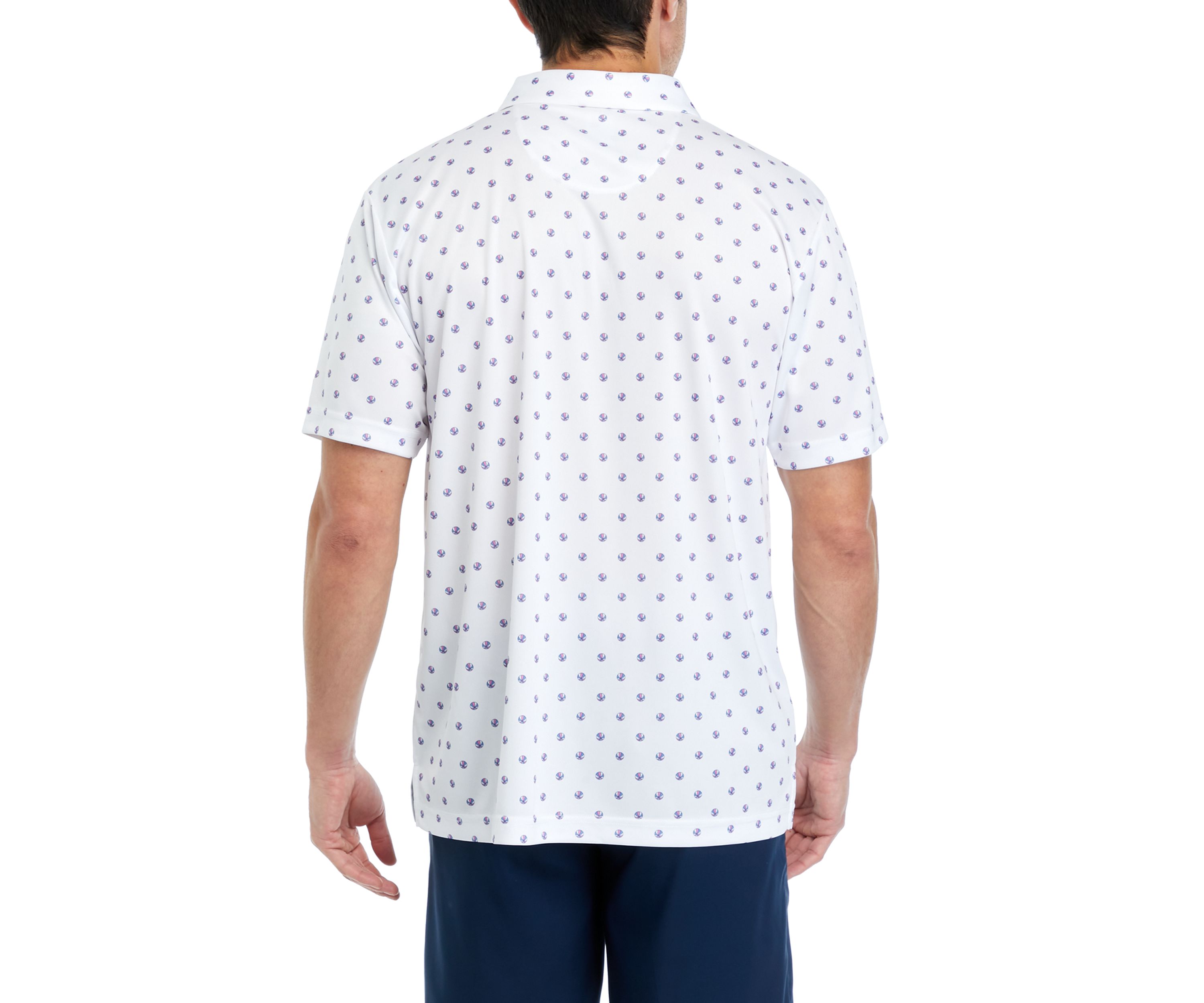Mens Beach Ball Printed Polo Shirt