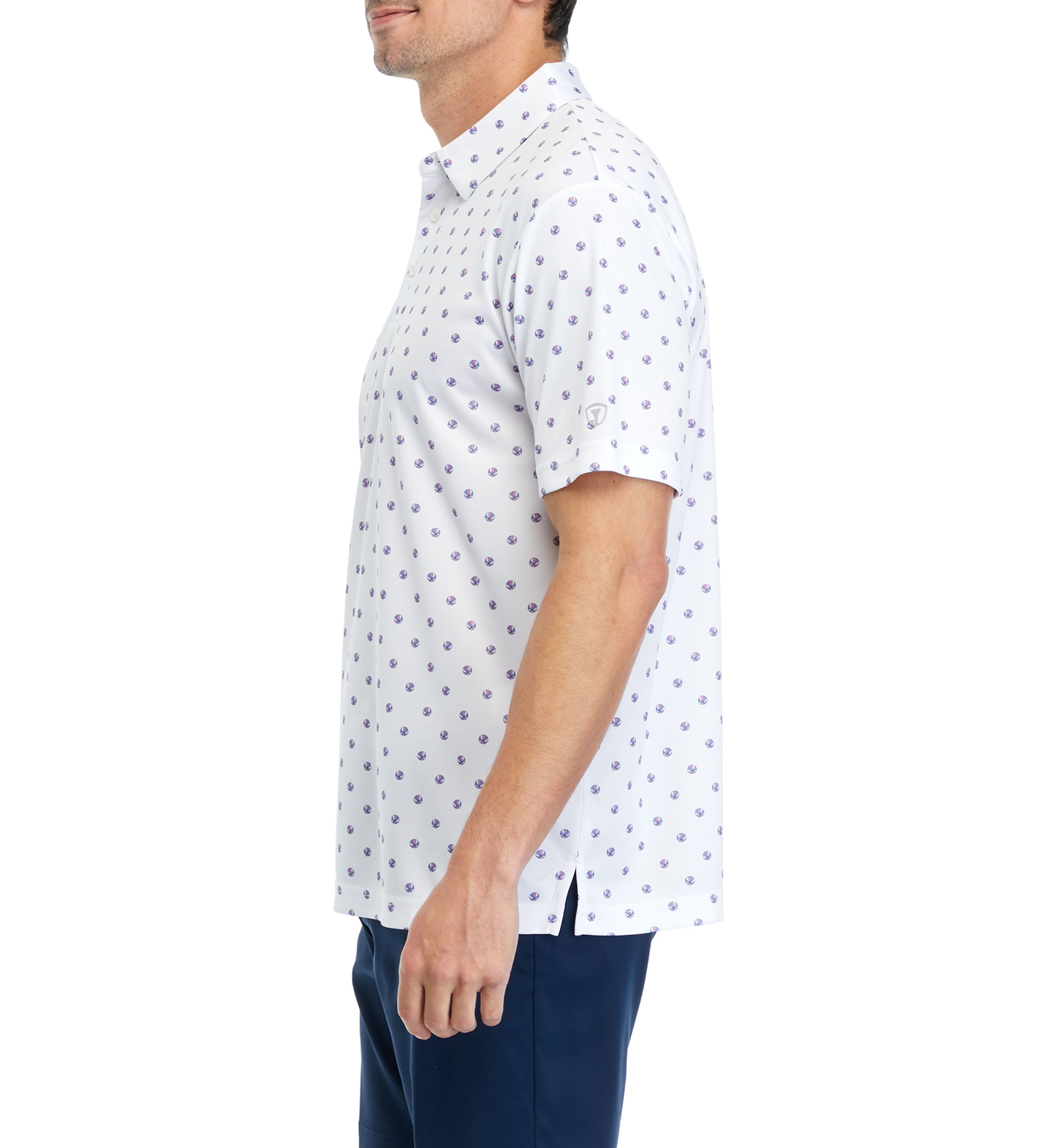 Mens Beach Ball Printed Polo Shirt