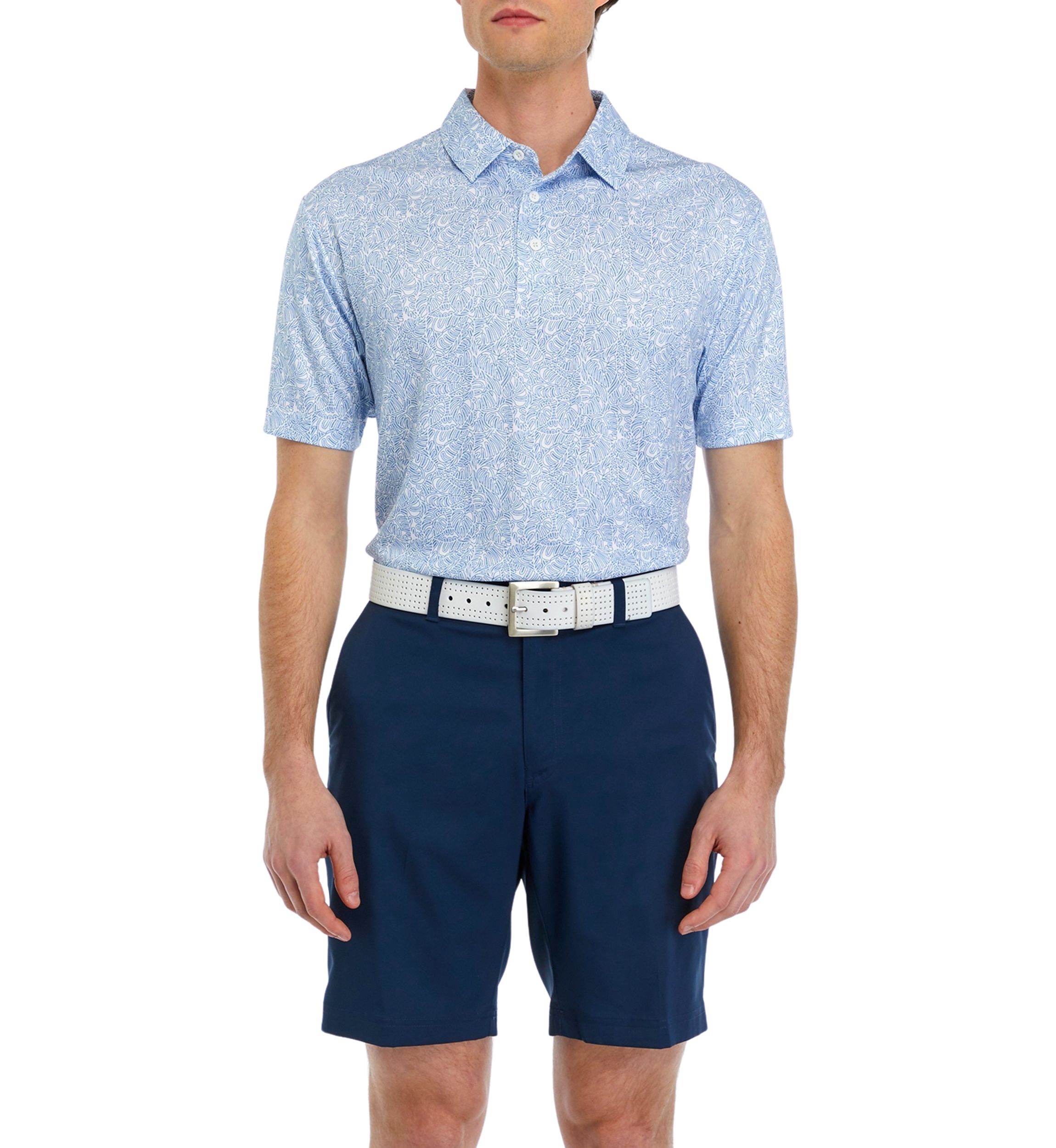 Mens Printed Polo Shirt