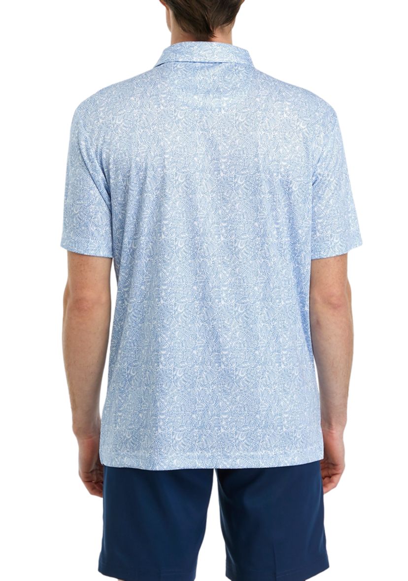 Mens Printed Polo Shirt