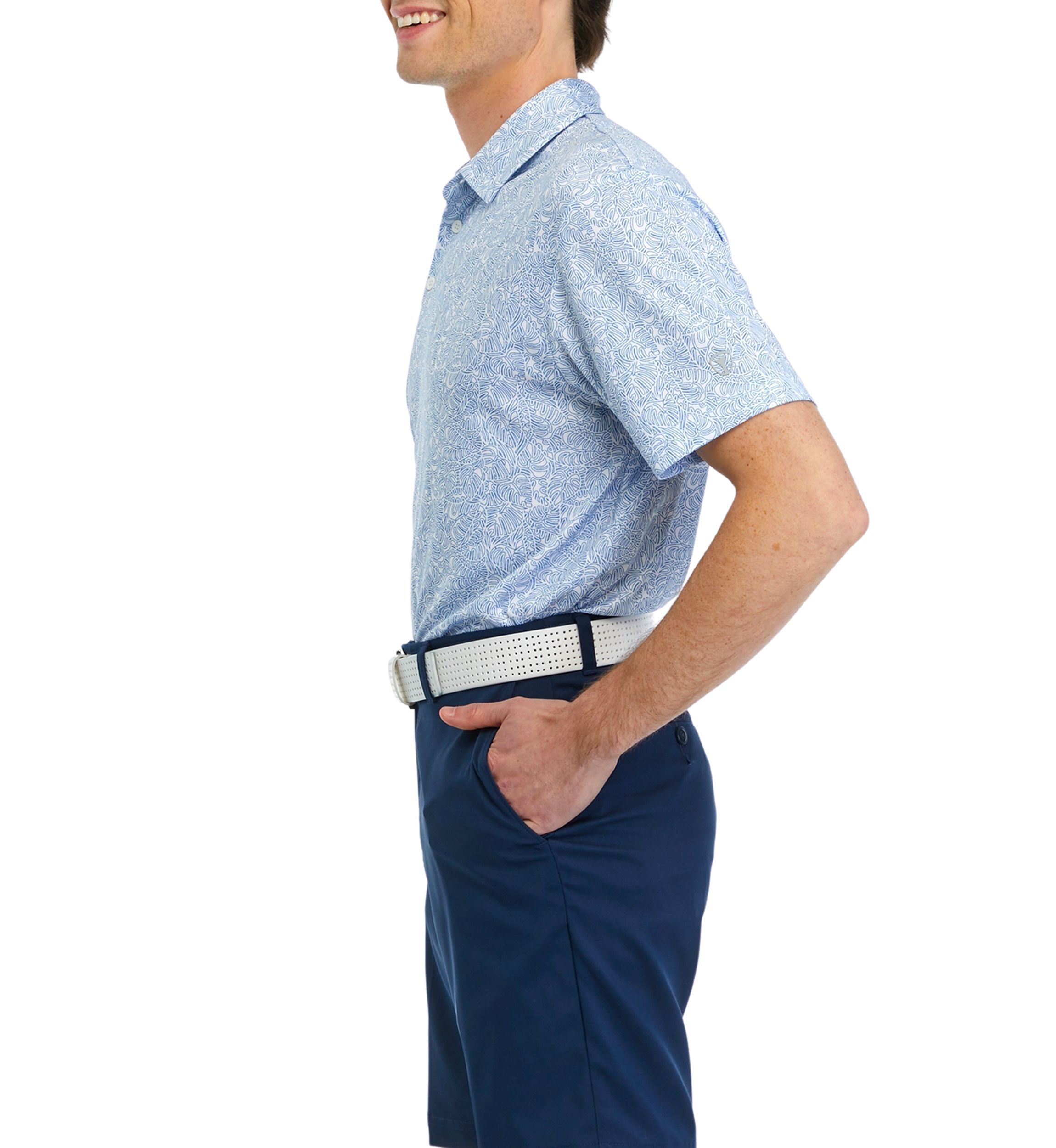 Mens Printed Polo Shirt