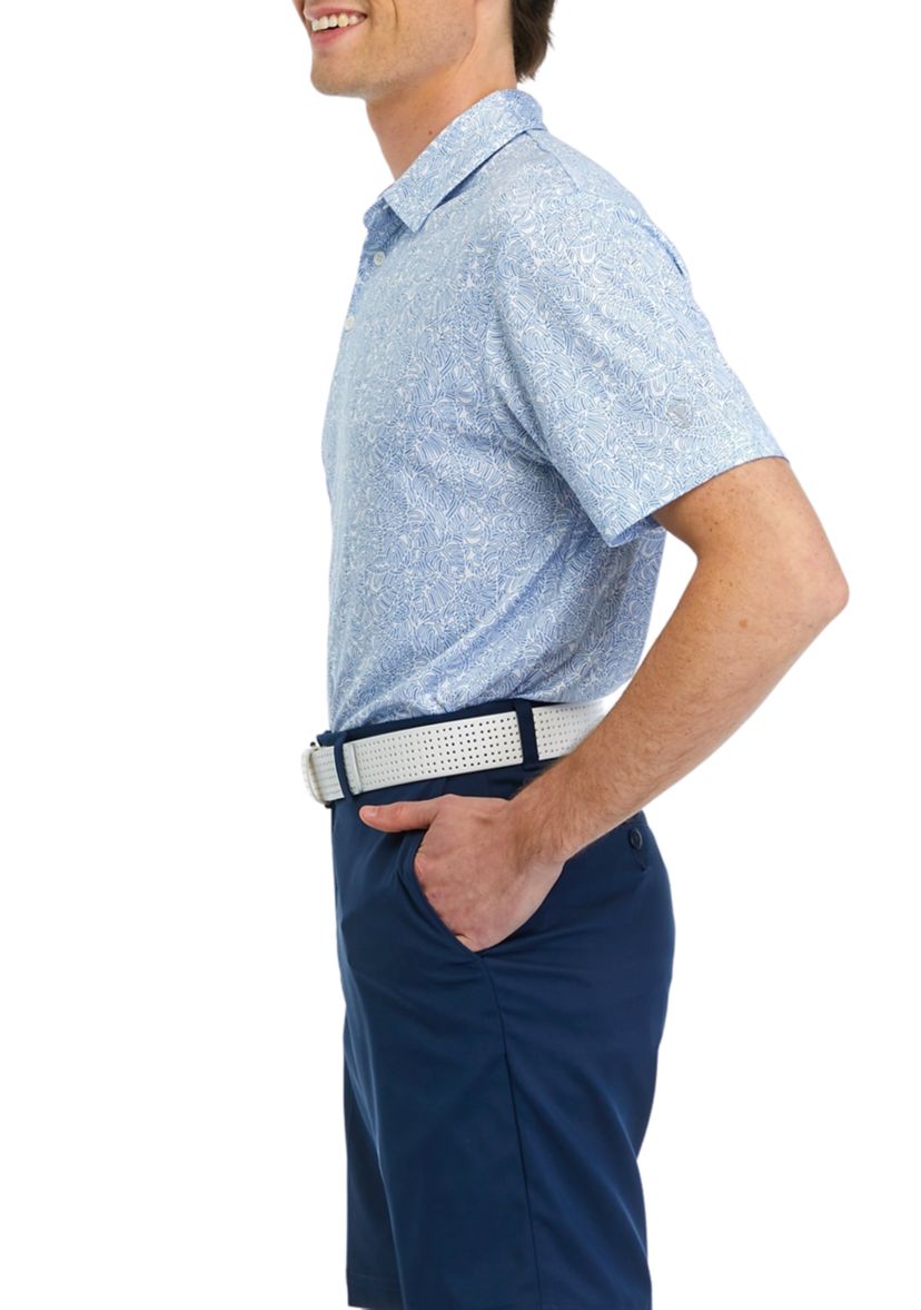 Mens Printed Polo Shirt