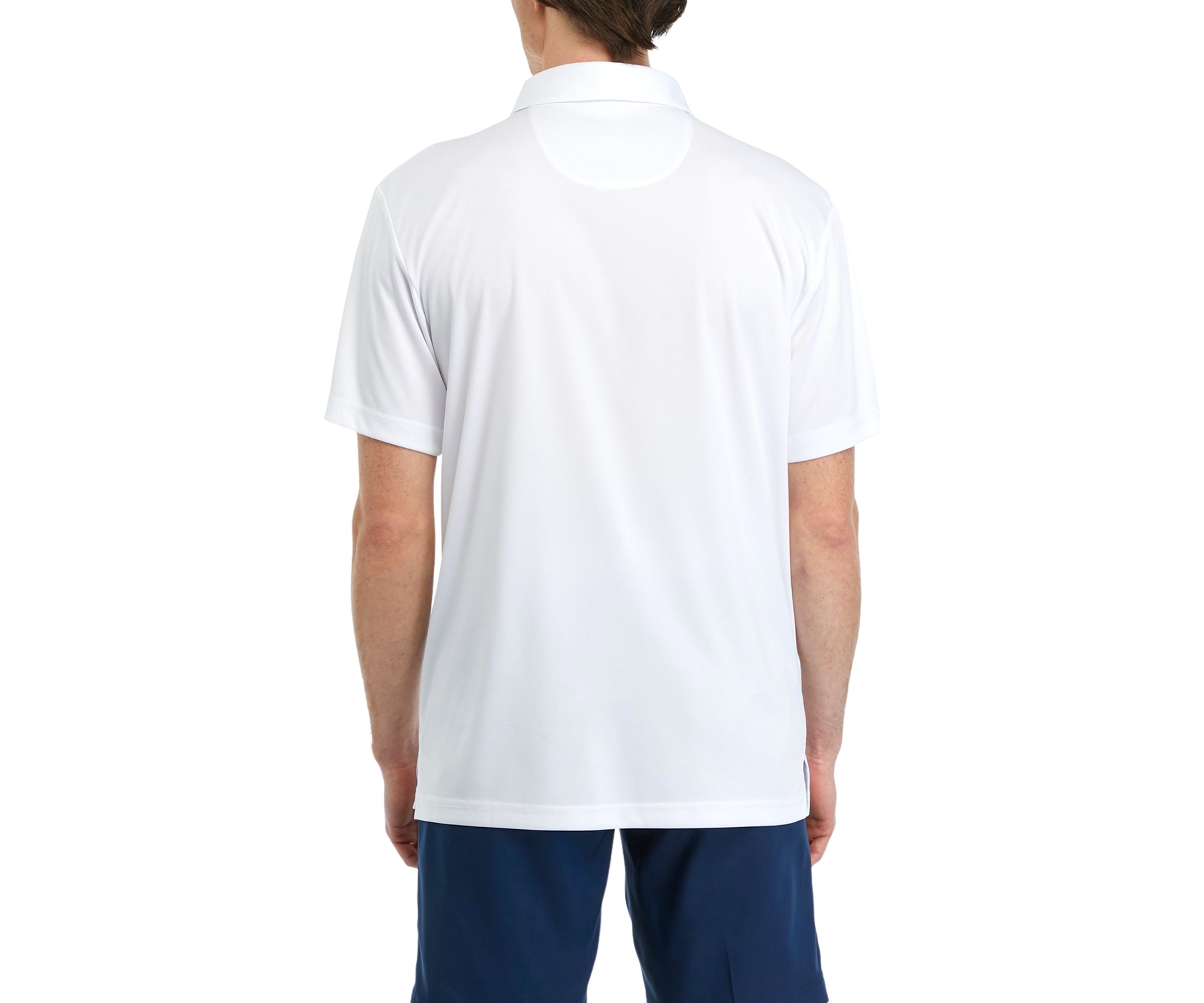 Mens Printed Chest Stripe Polo Shirt