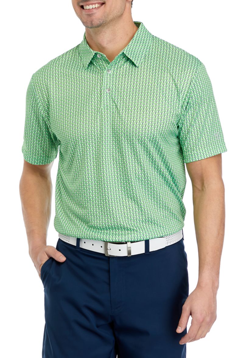 Bee Print Golf Polo Shirt 
