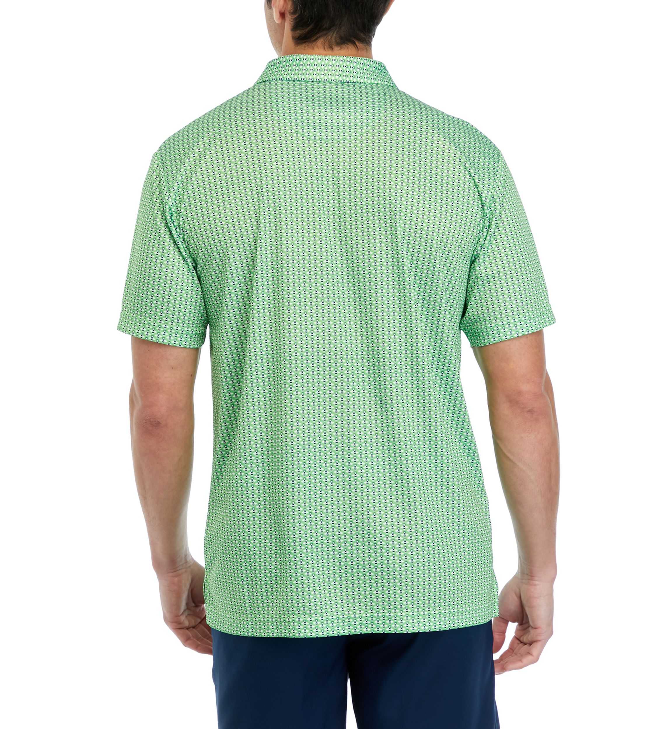 Bee Print Golf Polo Shirt 