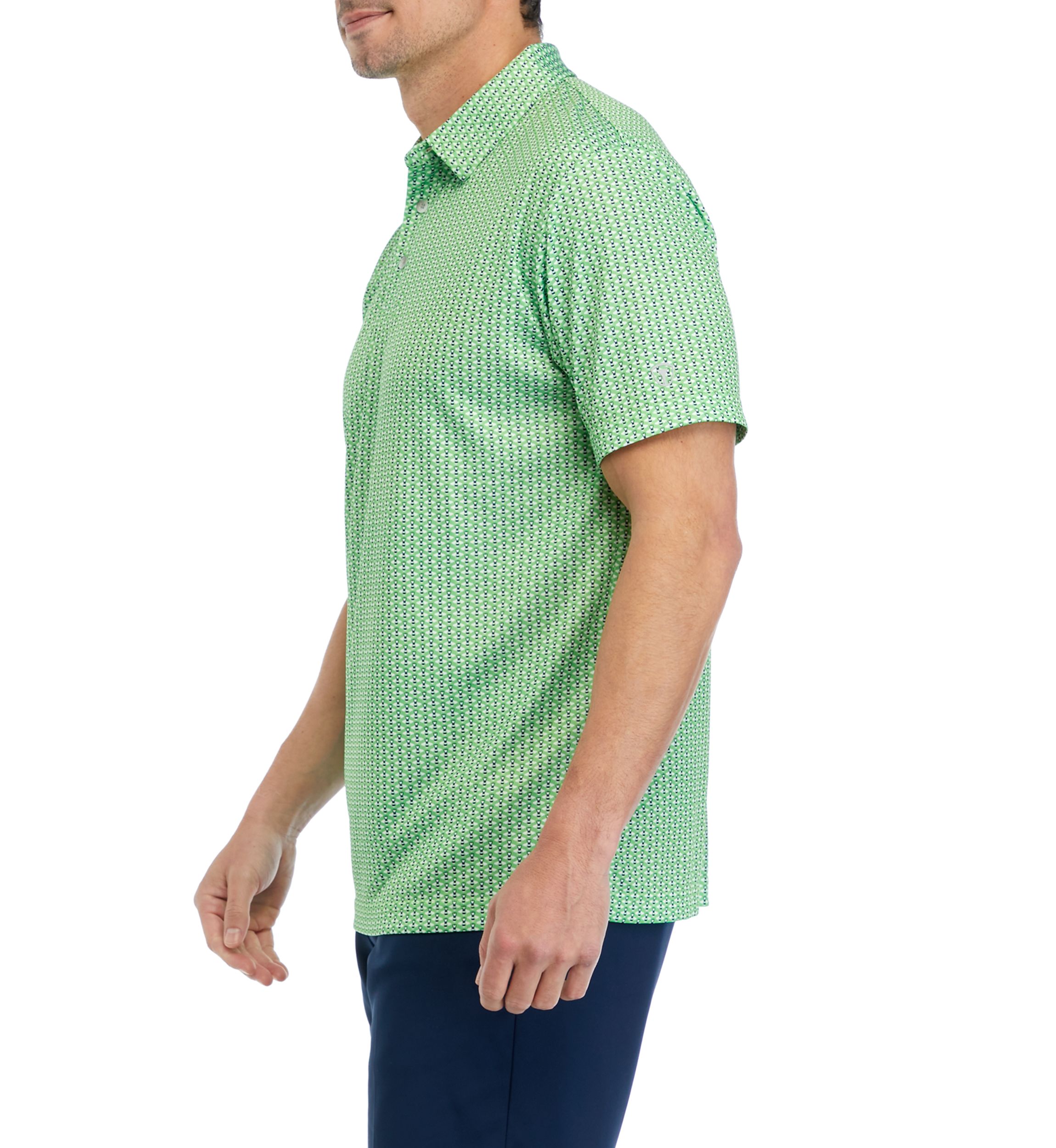 Bee Print Golf Polo Shirt 