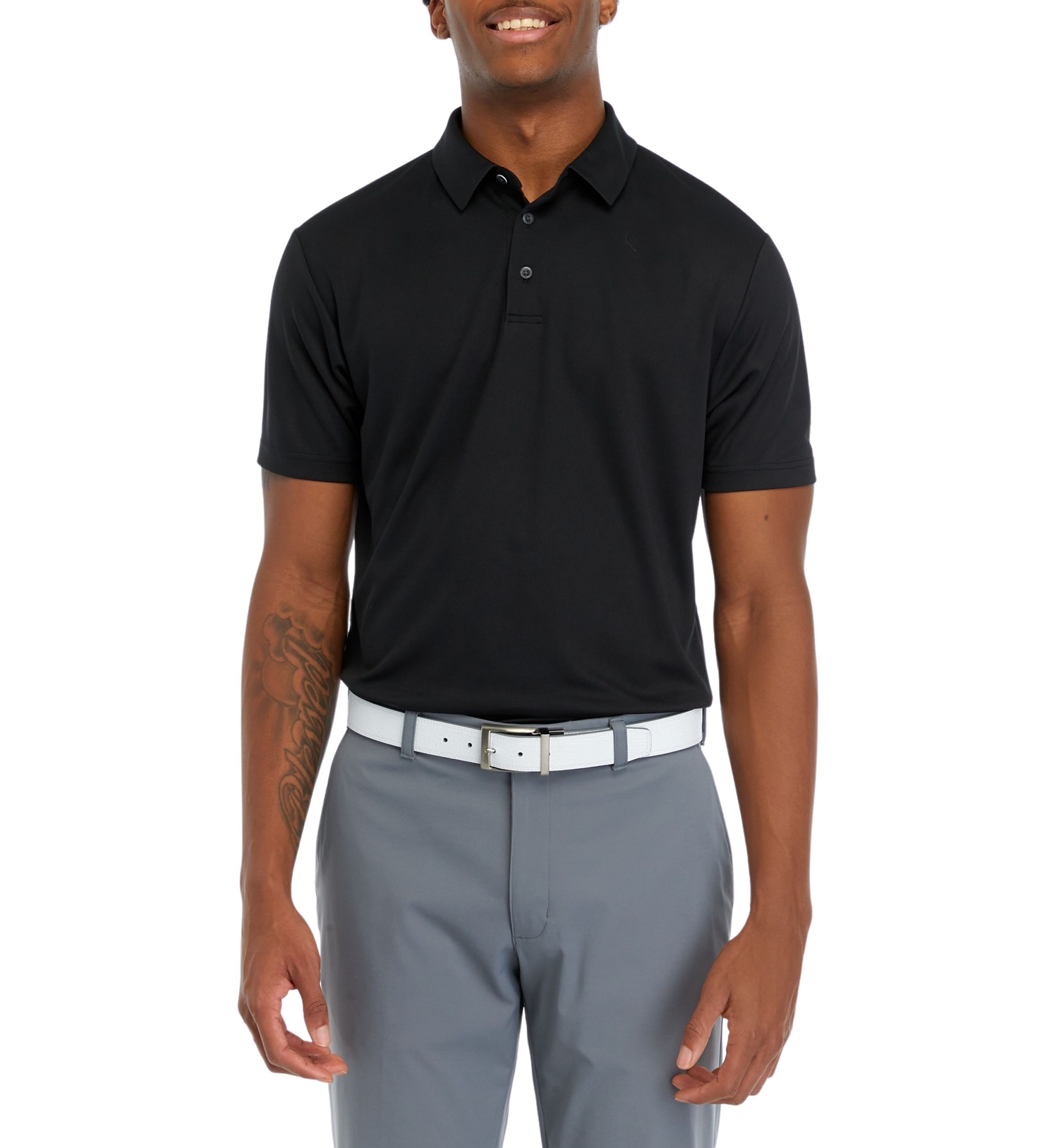 Mens Solid Polo Shirt