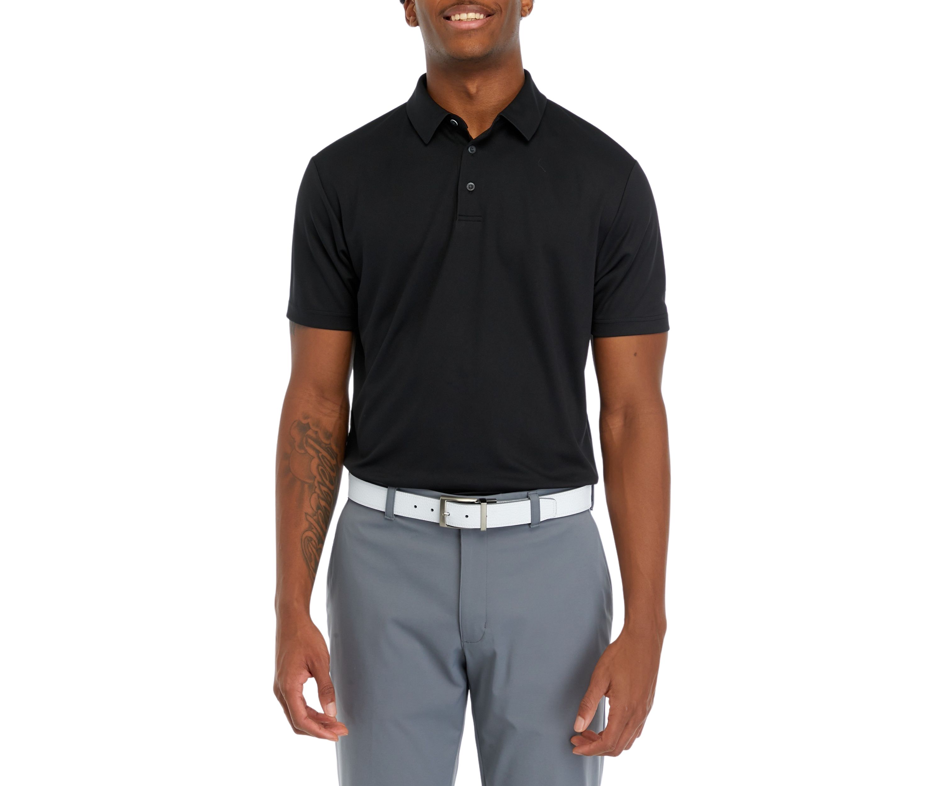 Mens Solid Polo Shirt