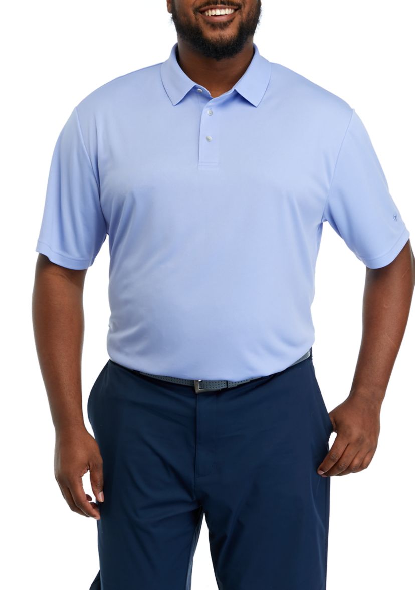 Big & Tall Short Sleeve Solid Airplay Polo Shirt