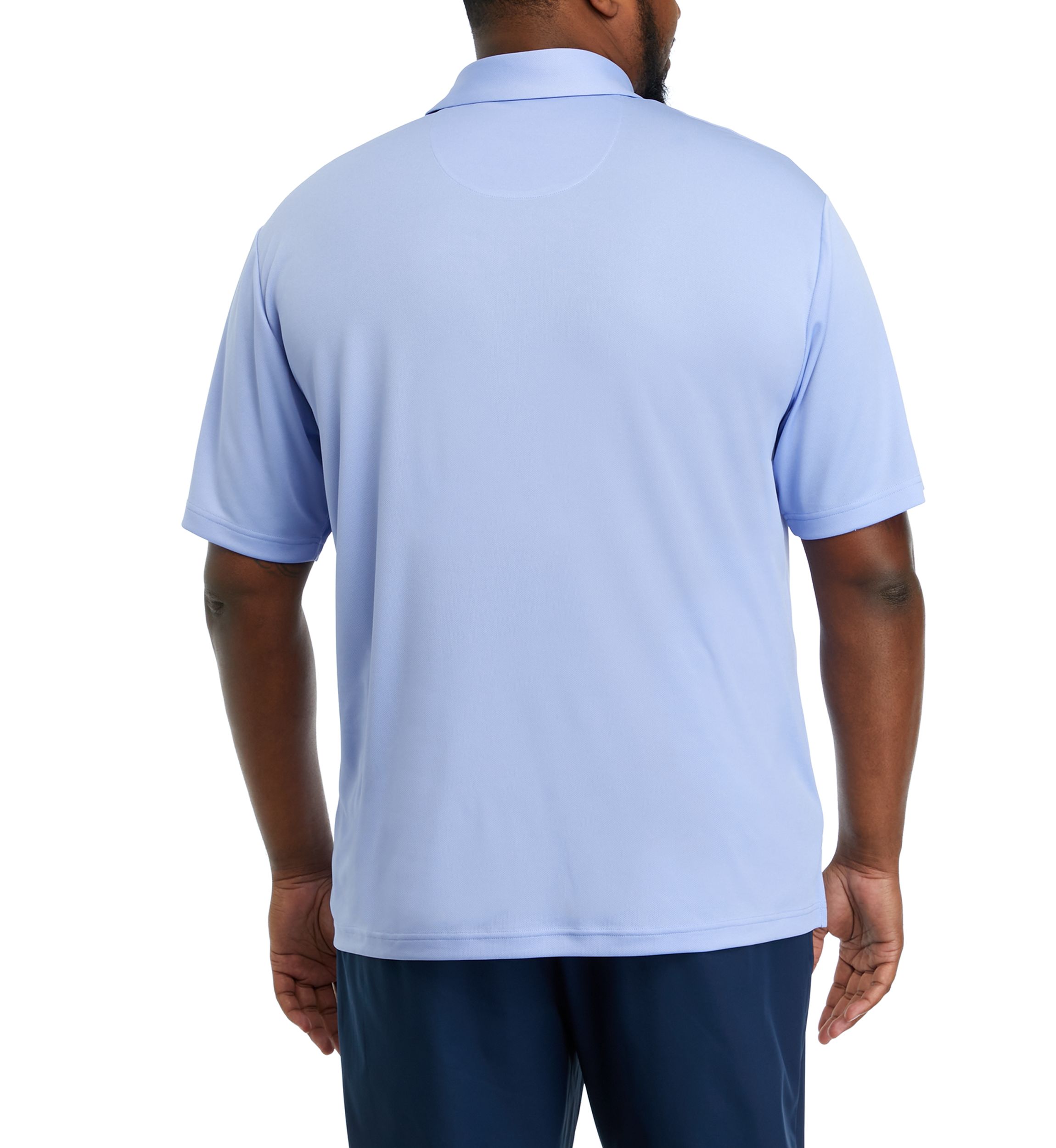 Big & Tall Short Sleeve Solid Airplay Polo Shirt